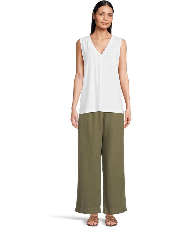 Linen Wide-Leg Pants Product Image