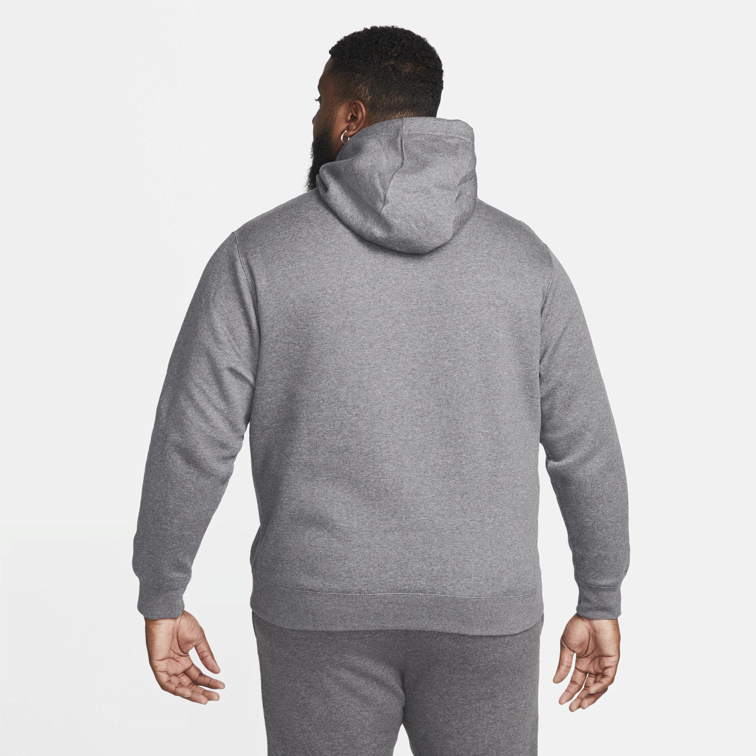 Big & Tall Nike Sportswear Club Fleece Pullover Hoodie, Men's, Size: Large Tall, Grey Heather Product Image