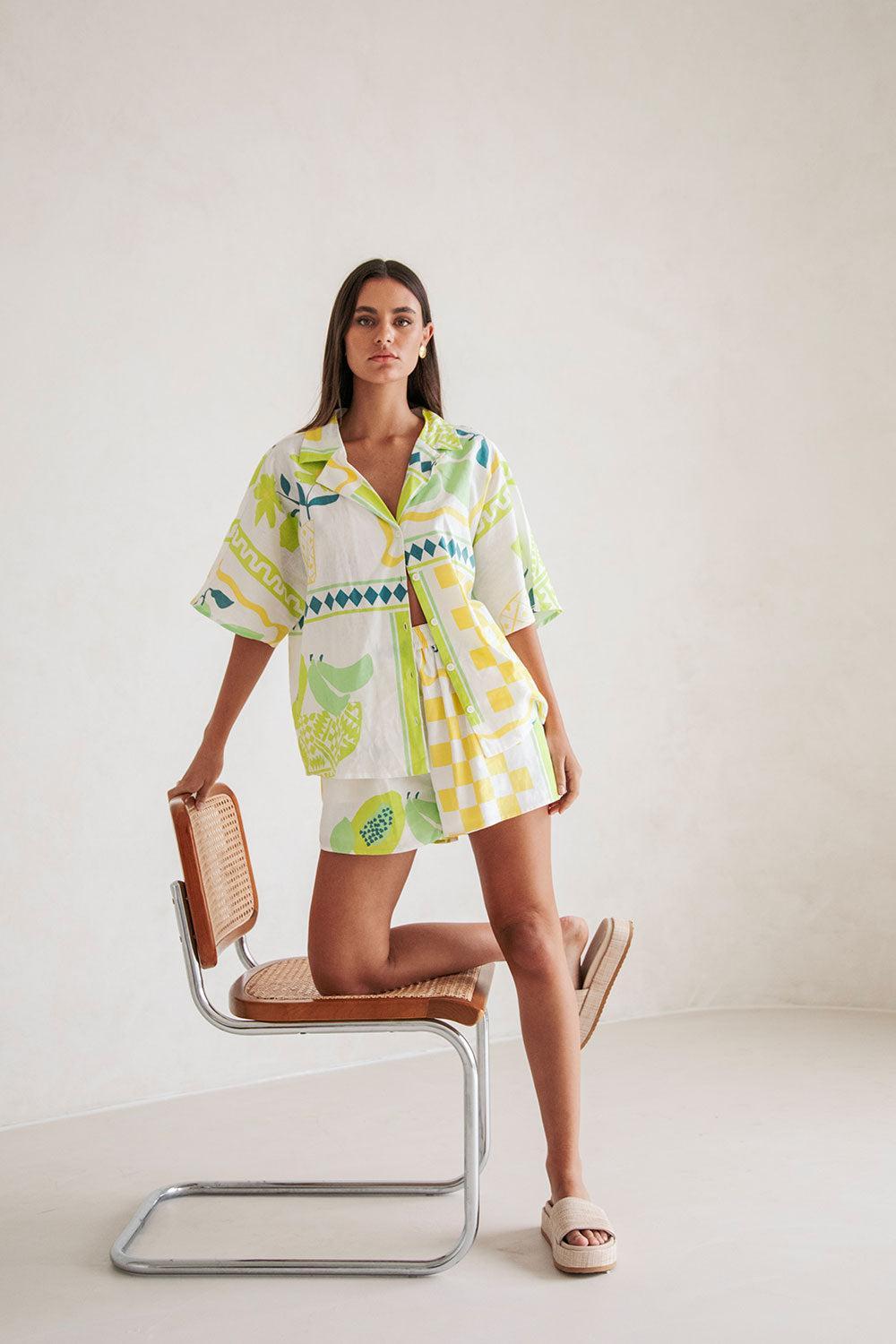Seona Top - Prego Verde Product Image
