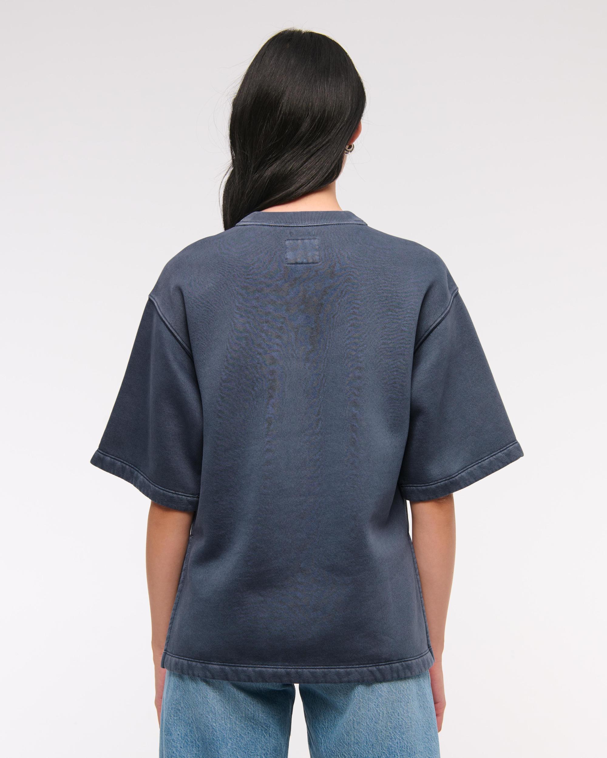 Oversized Short-Sleeve Fleece Tee Product Image