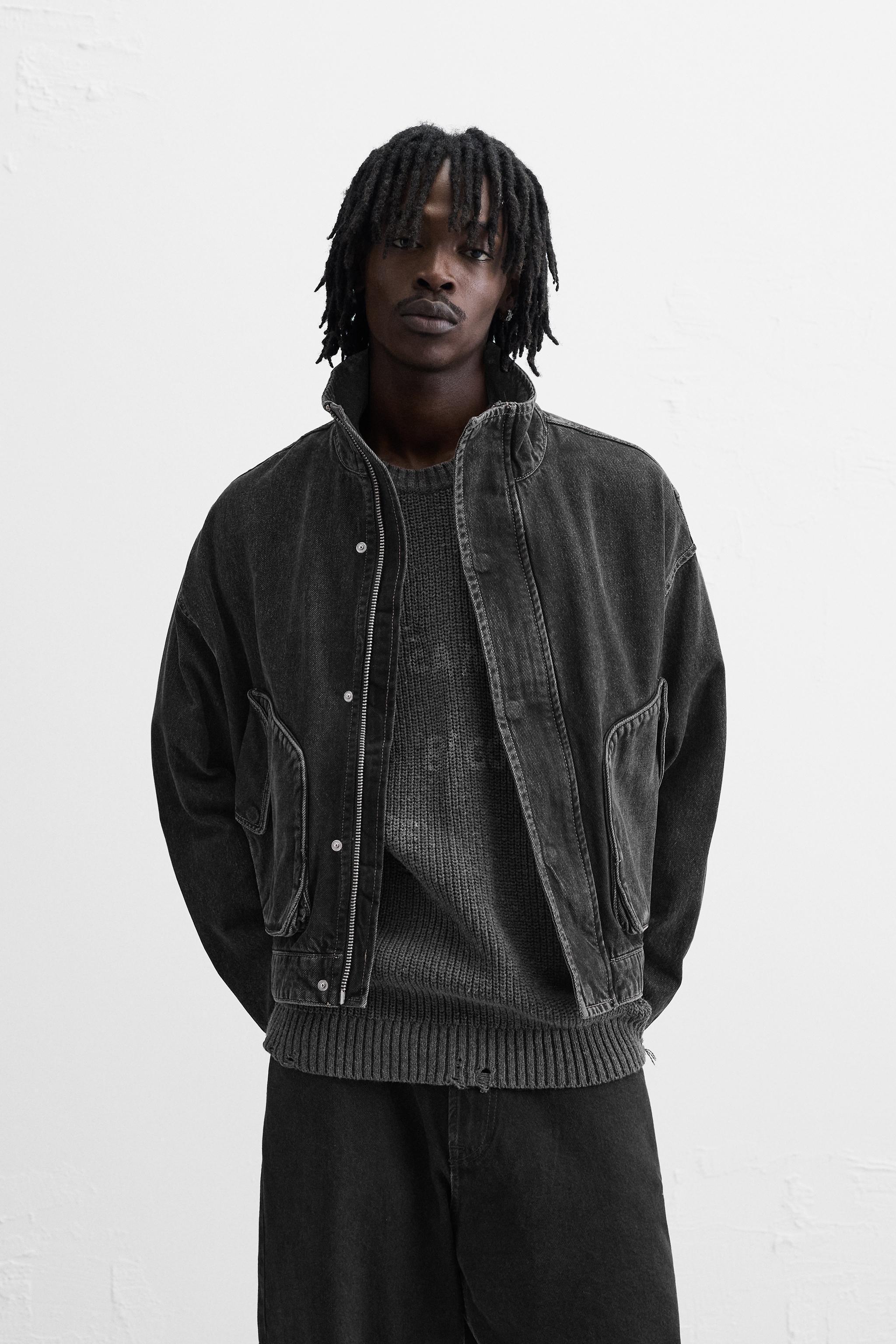 BOXY FIT DENIM JACKET Product Image