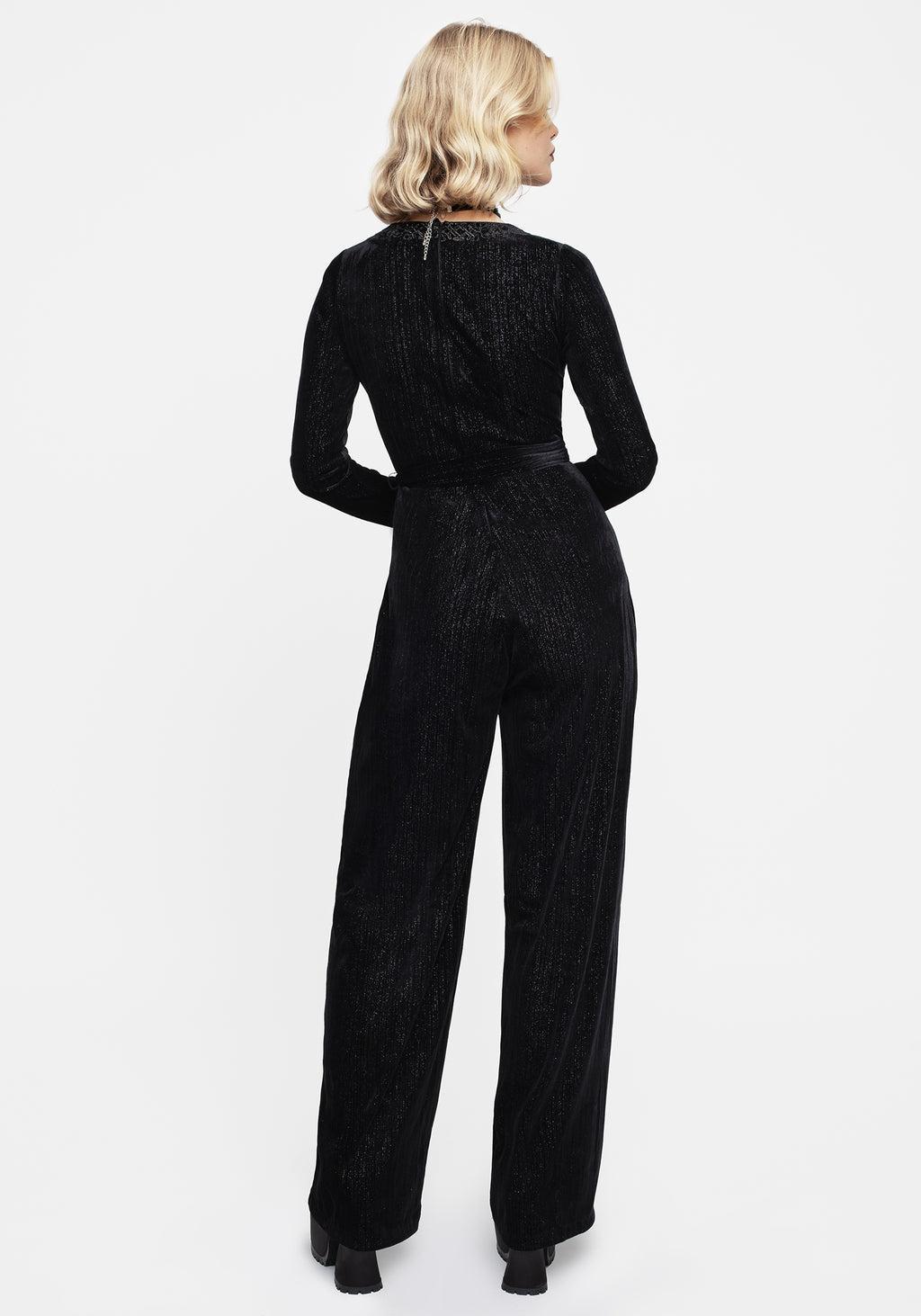 Otherworld Embroidered Faux Wrap Jumpsuit Product Image