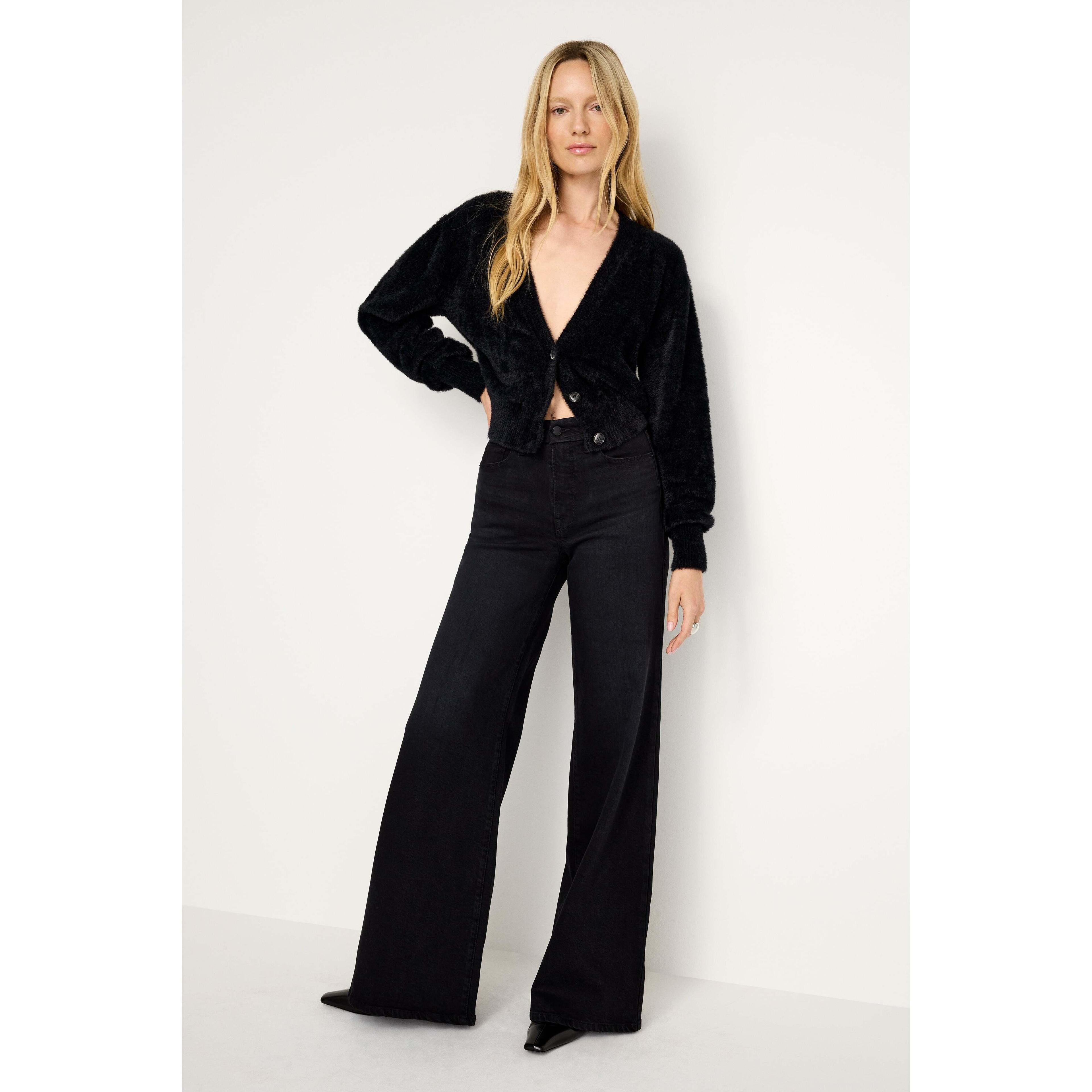 Womens Soft Tech Good Waist Palazzo Jeans Product Image