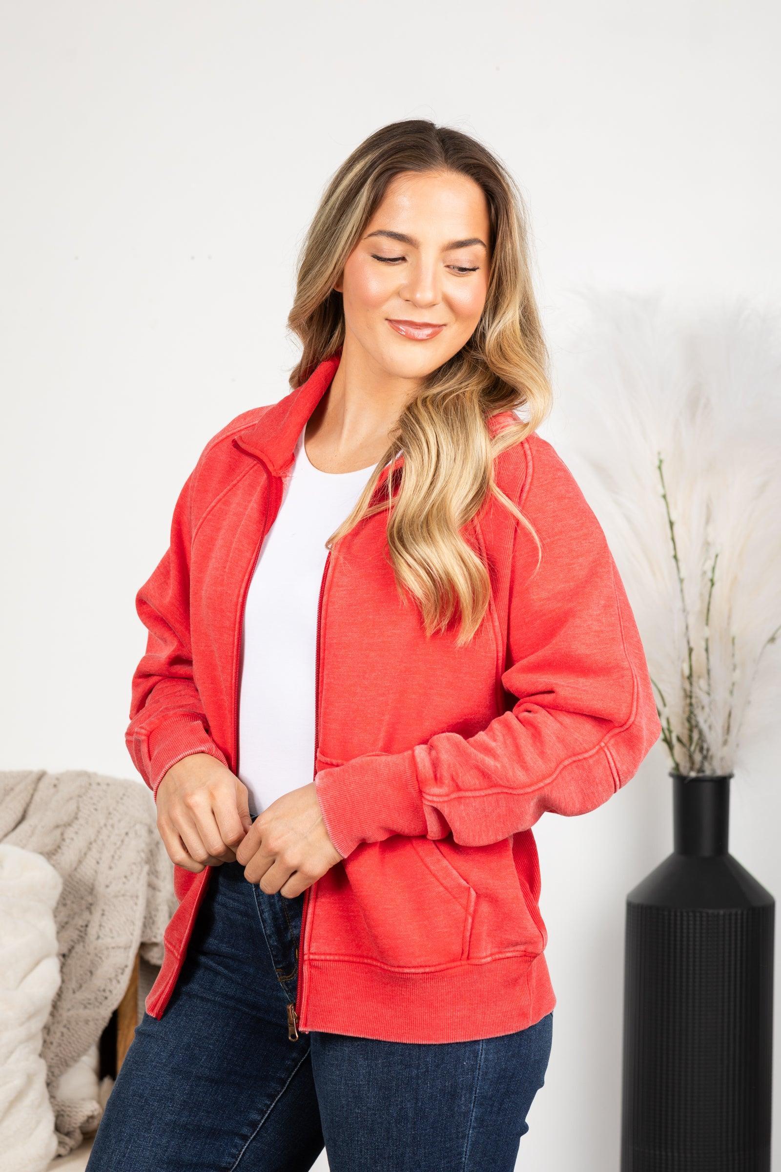 Cozy Campfire Pigment Dyed Fleece Jacket Product Image