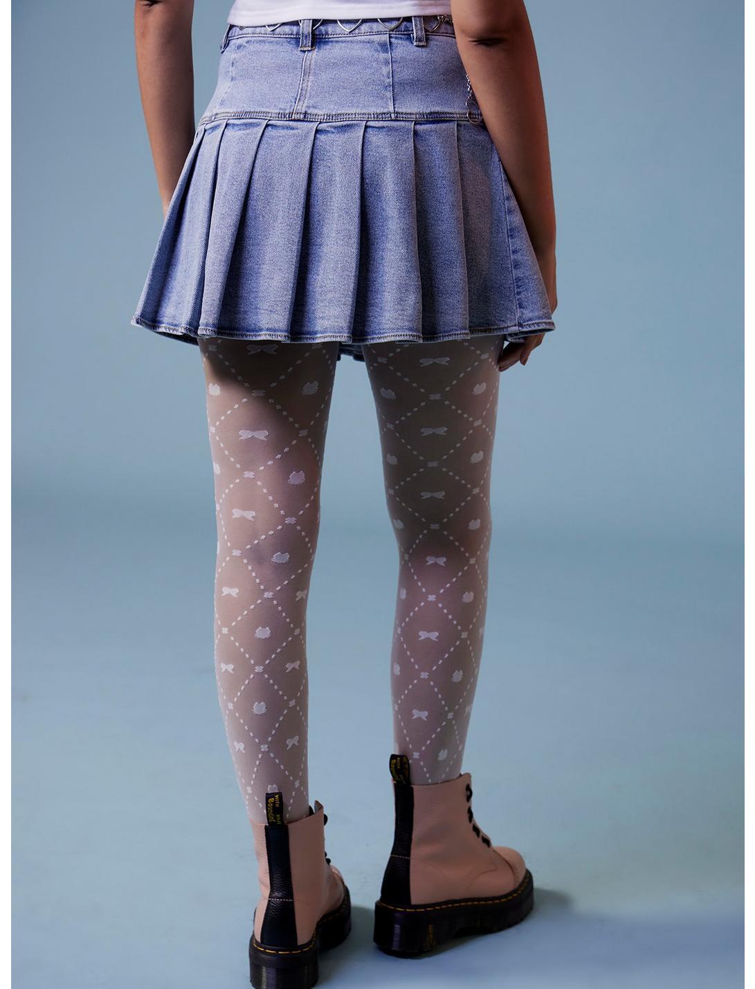 My Melody Heart Chain Belt Denim Skirt Product Image