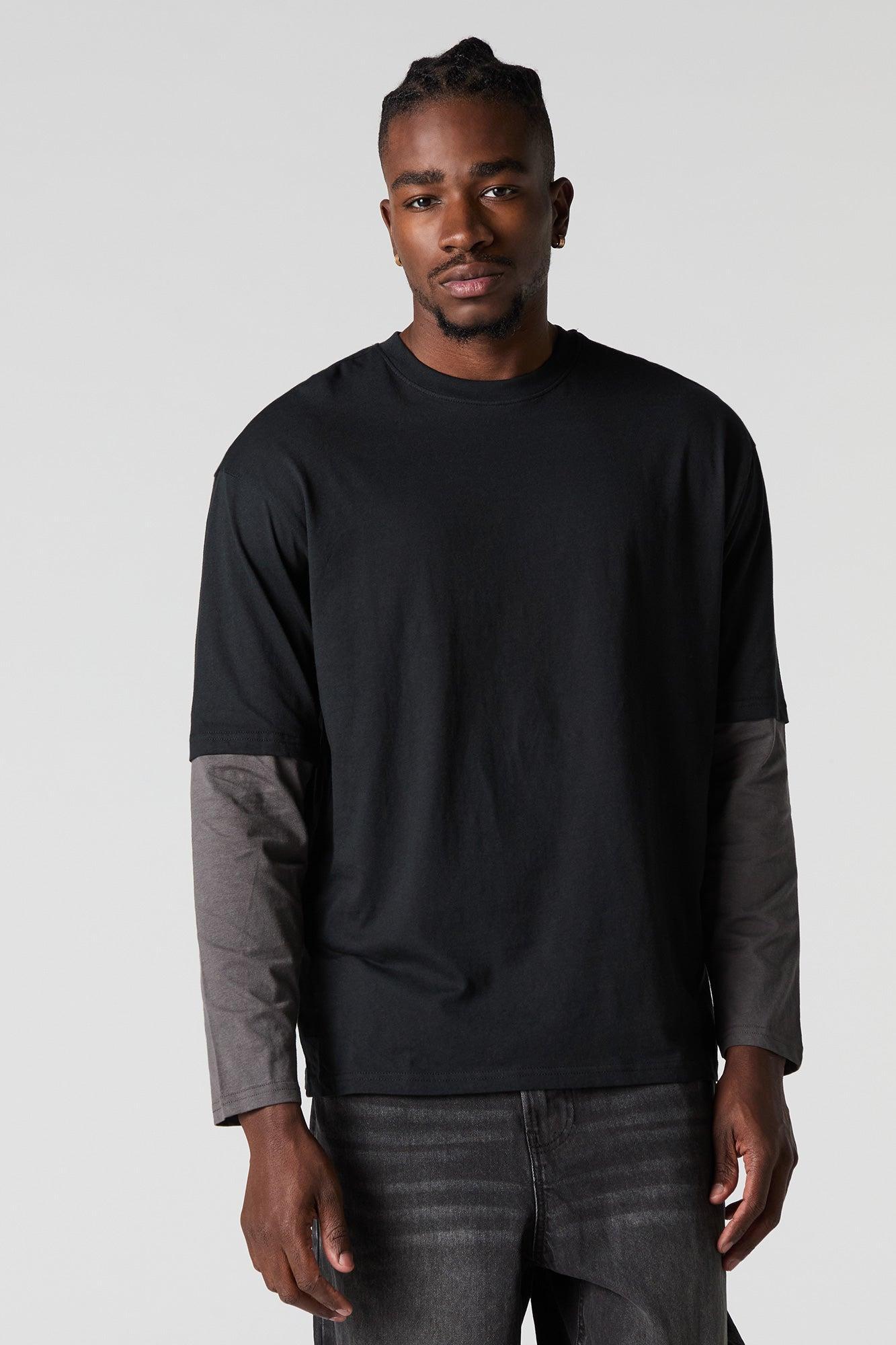 Layered Long Sleeve Top Male Product Image