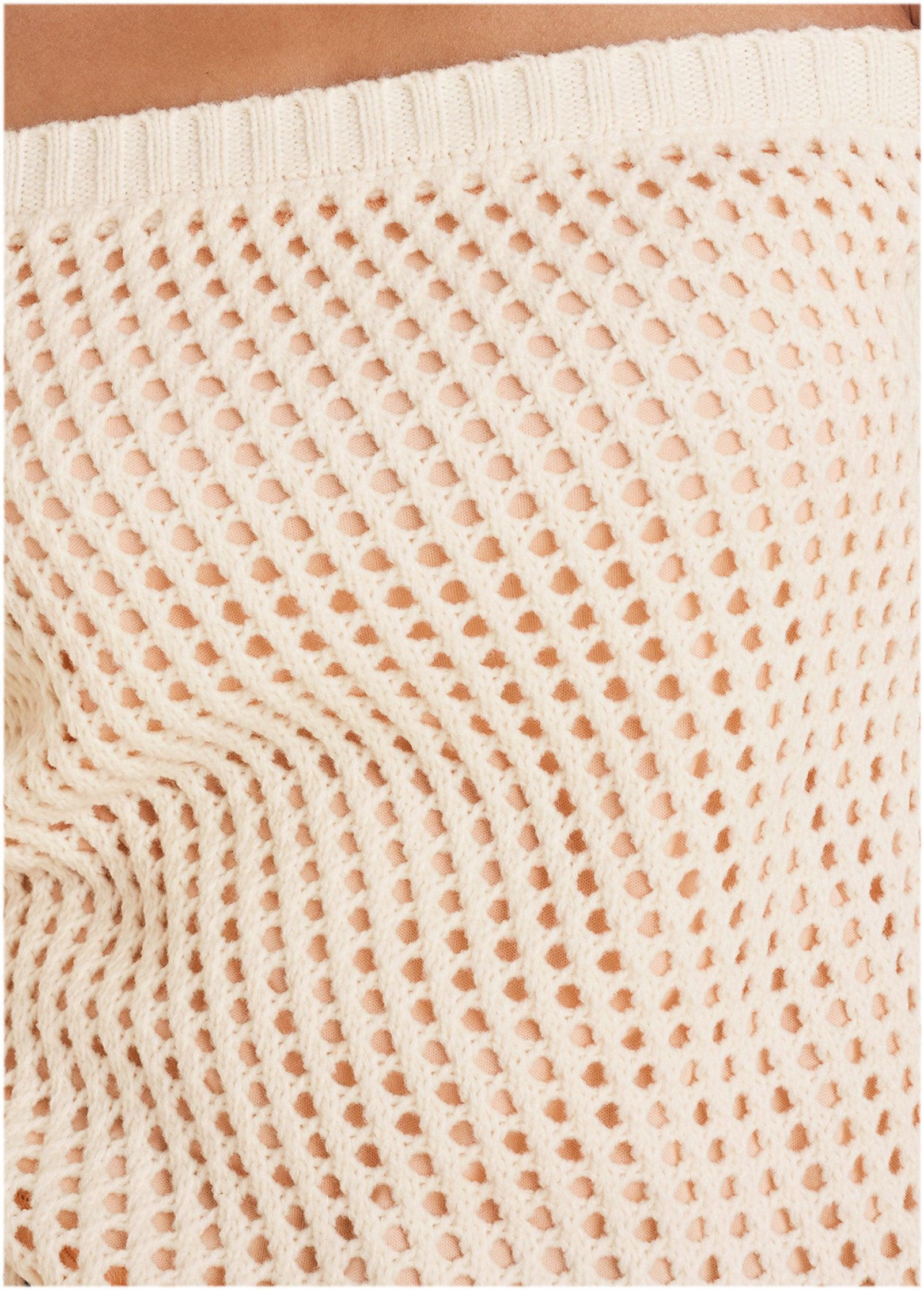 Off-Shoulder Knit Sweater - Off White Product Image