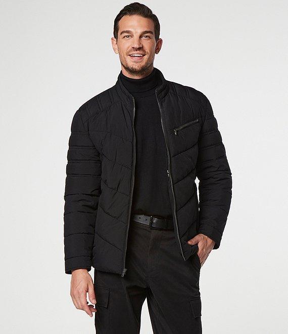 Andrew Marc Sport Winslow Quilted Moto Jacket Product Image