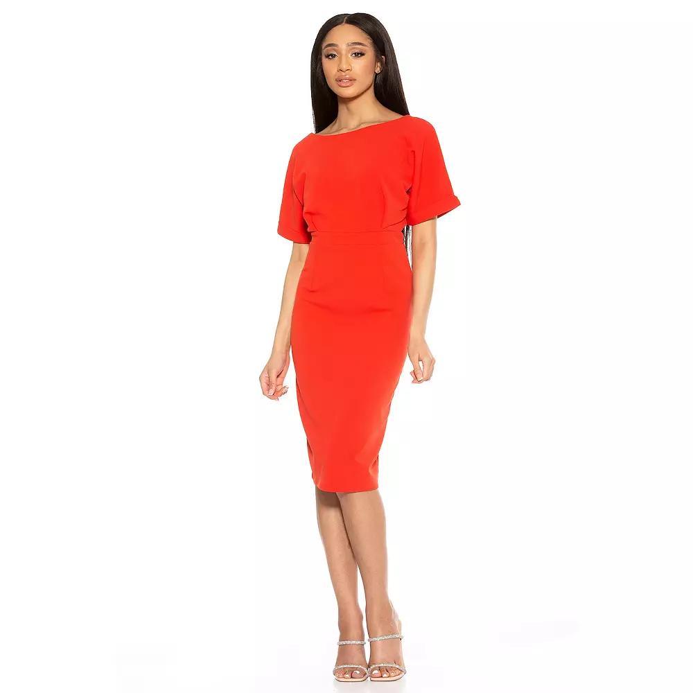 Women's ALEXIA ADMOR Jacqueline Dolman Sheath Dress, Size: XS, Brown Product Image