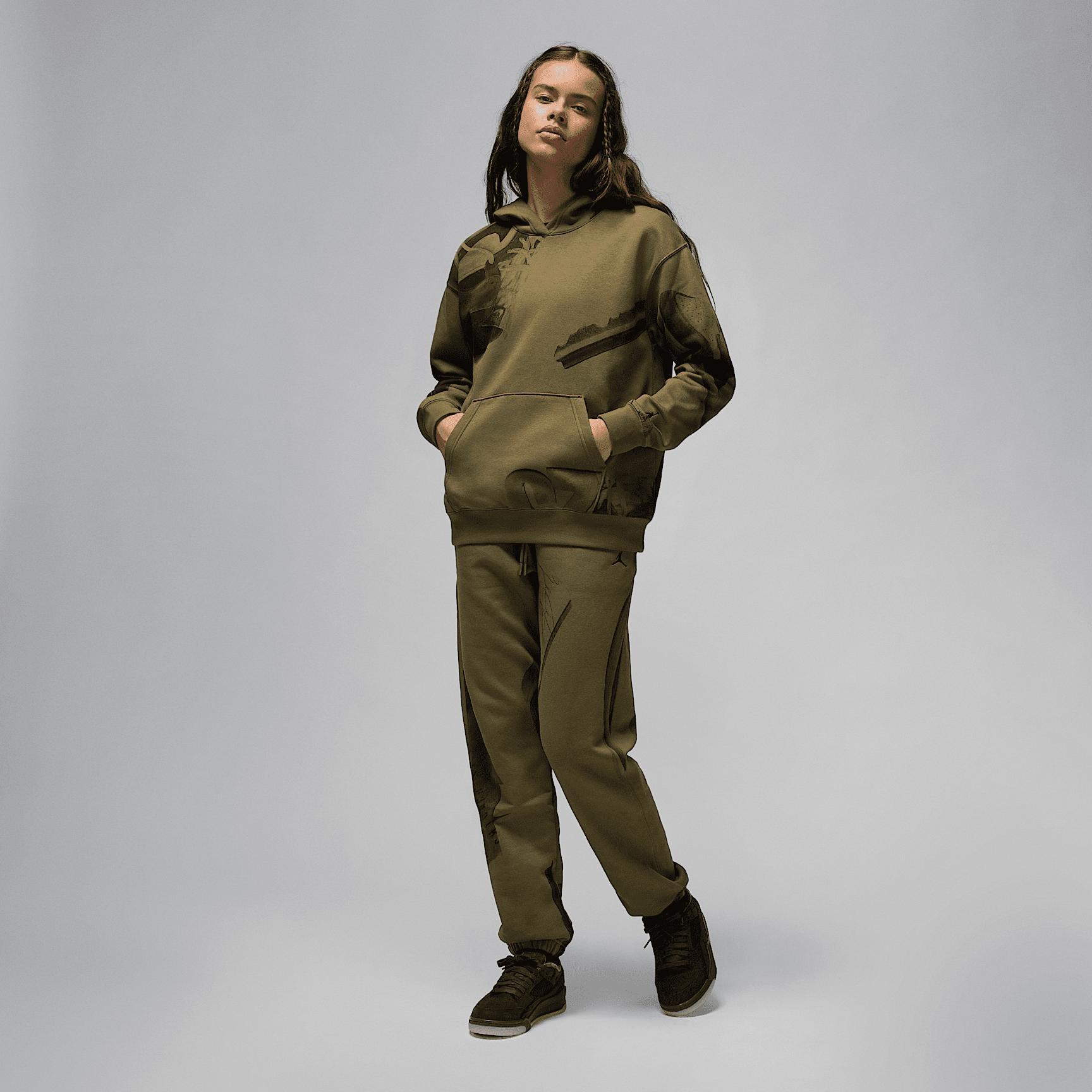 Jordan Brooklyn Fleece Women's Printed Pullover Hoodie Product Image