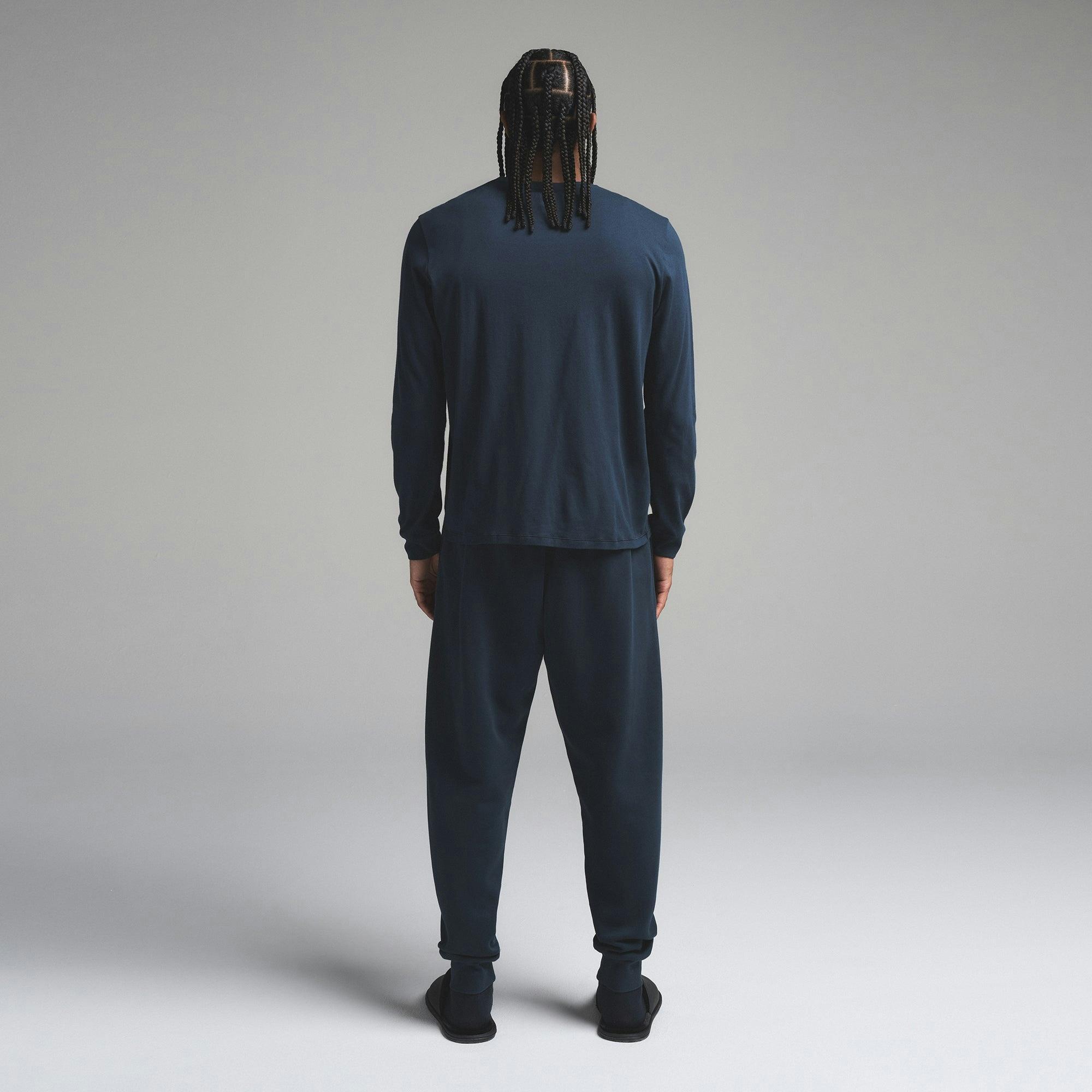FLEECE LOUNGE MENS TAPERED JOGGER | NAVY Product Image