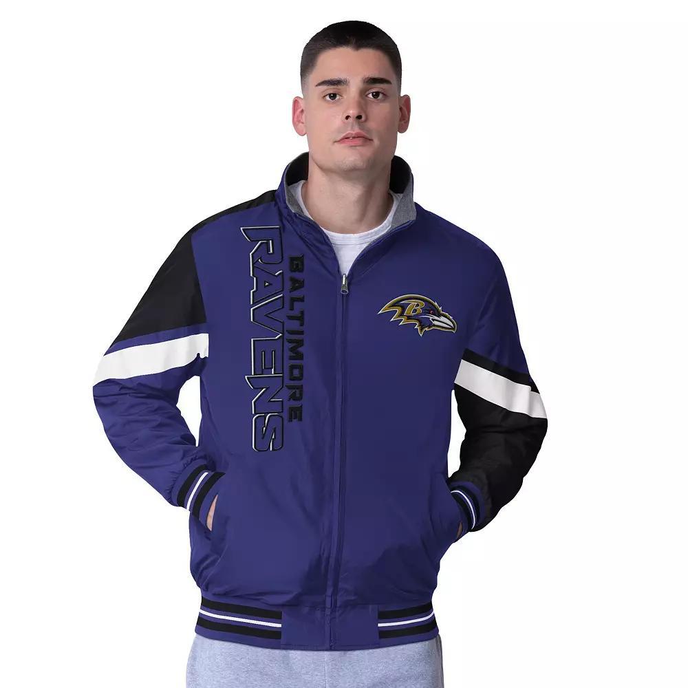 Men's G-III Extreme Purple Baltimore Ravens Strong Arm Reversible Full-Zip Jacket, Size: Medium Product Image