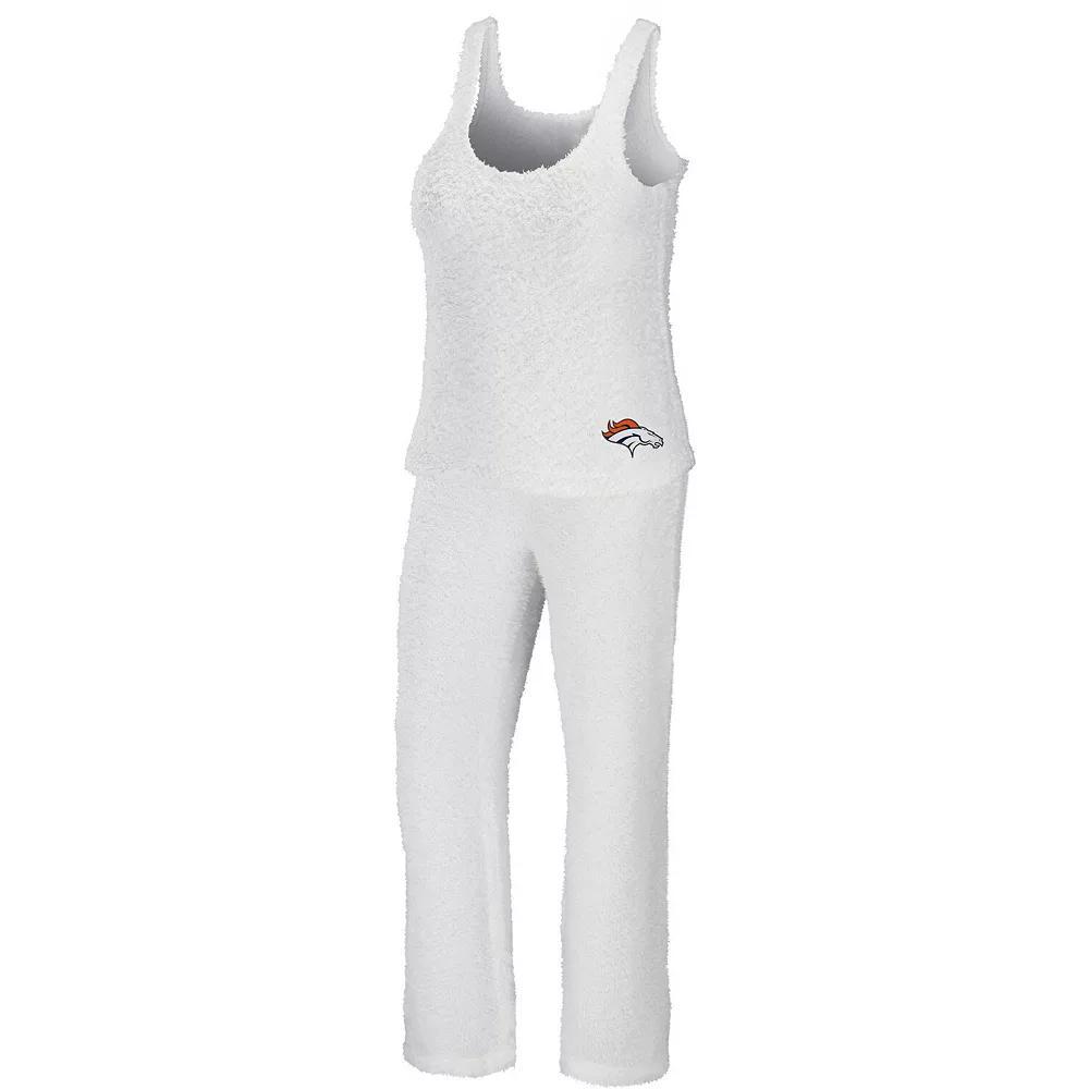 Women's WEAR by Erin Andrews Cream Indianapolis Colts Cozy Scoop Neck Tank Top & Pants Sleep Set, Size: Small, Beige Product Image
