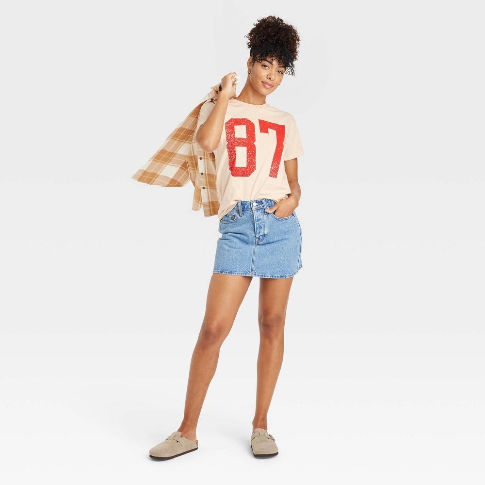 Women's Number 87 Short Sleeve Graphic T-Shirt 1X: Grayson Threads, Cotton-Polyester Blend, Typography Design Product Image