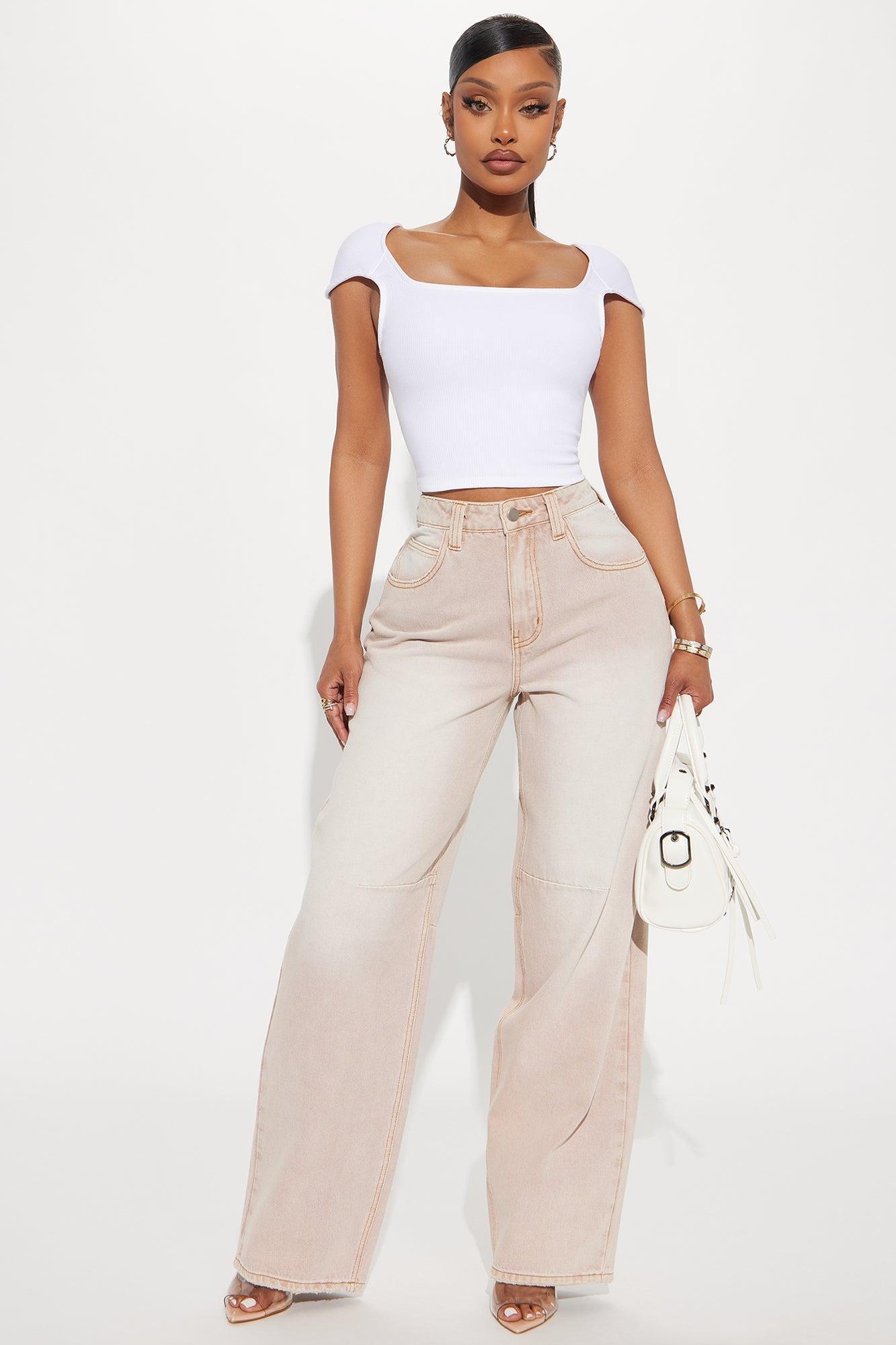 Sia Snatched Top - White Product Image