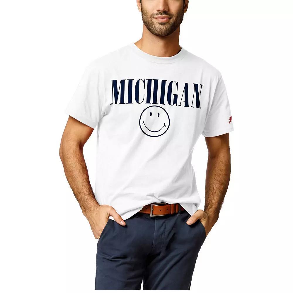 Men's League Collegiate Wear White Michigan Wolverines Smiley All American T-Shirt, Size: 2XL Product Image