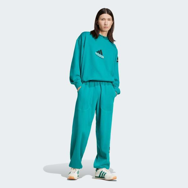adidas Equipment Reflective Crewneck Sweatshirt Equipment Green M Mens Product Image