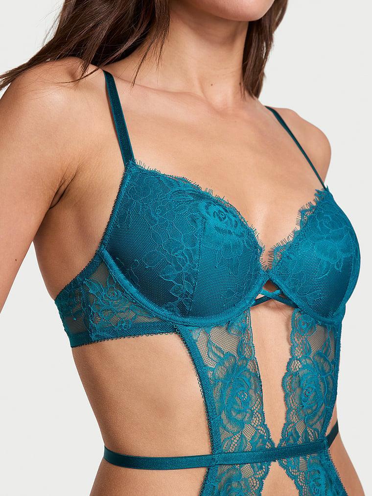 Rose Lace Lightly Lined Strappy Teddy Product Image