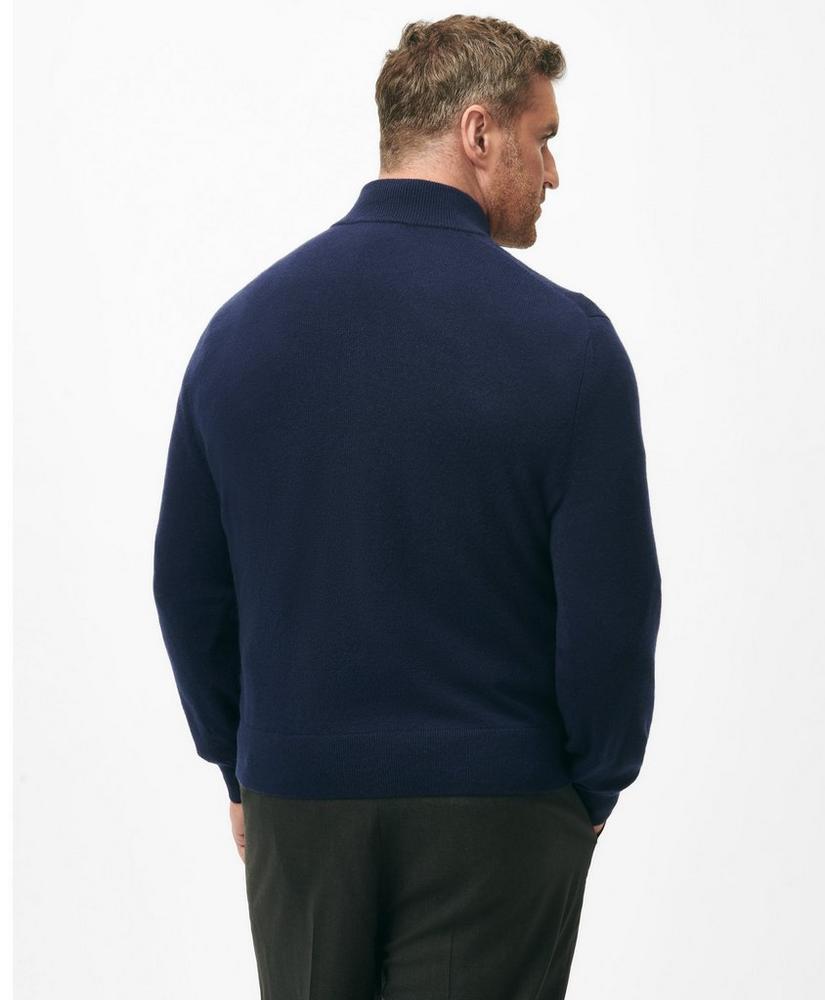 Big & Tall 3-Ply Cashmere Half-Zip Sweater Product Image