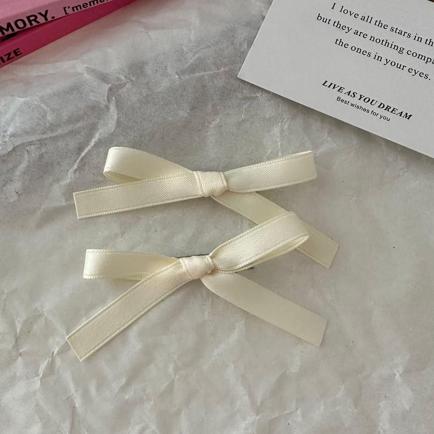 Set of 2: Ribbon Bow Hair Clip Product Image
