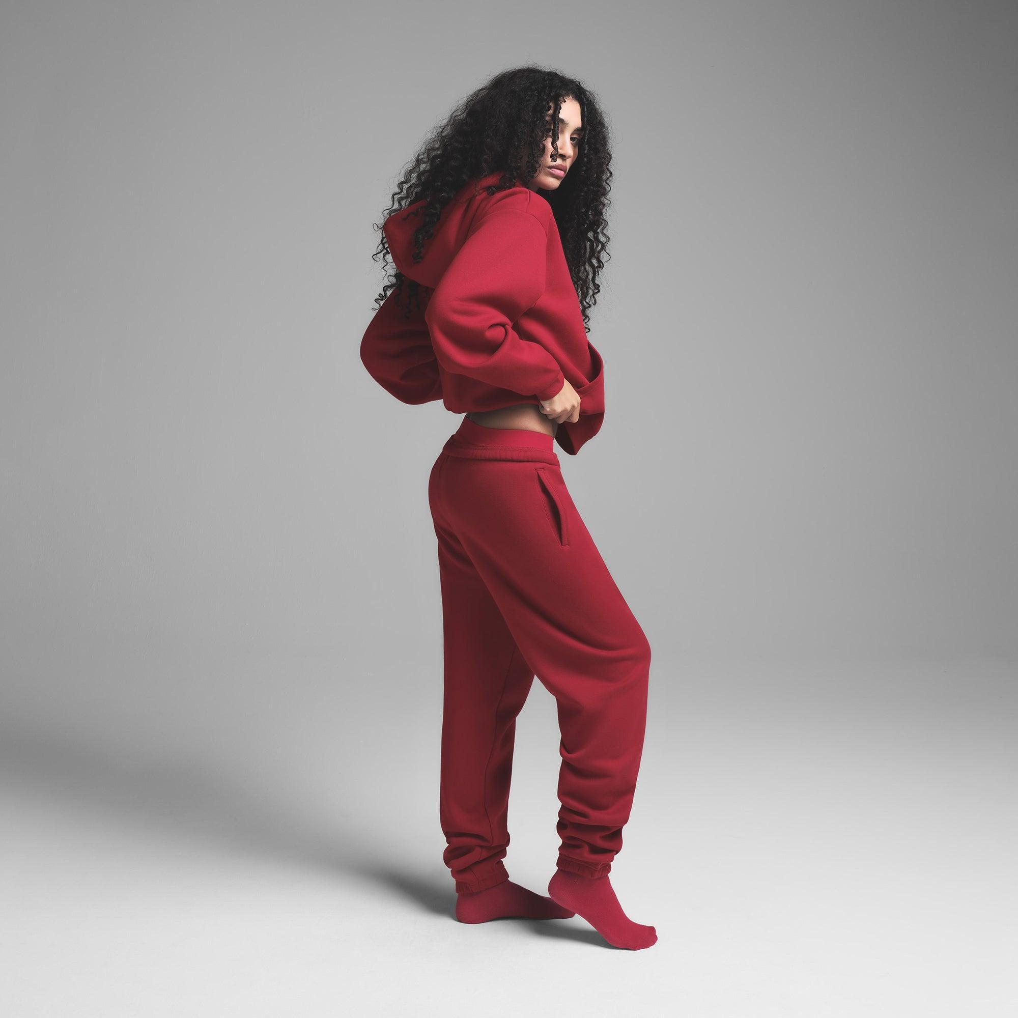 COTTON FLEECE JOGGER | BRICK Product Image