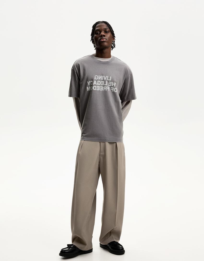 Super baggy tailored pants Product Image