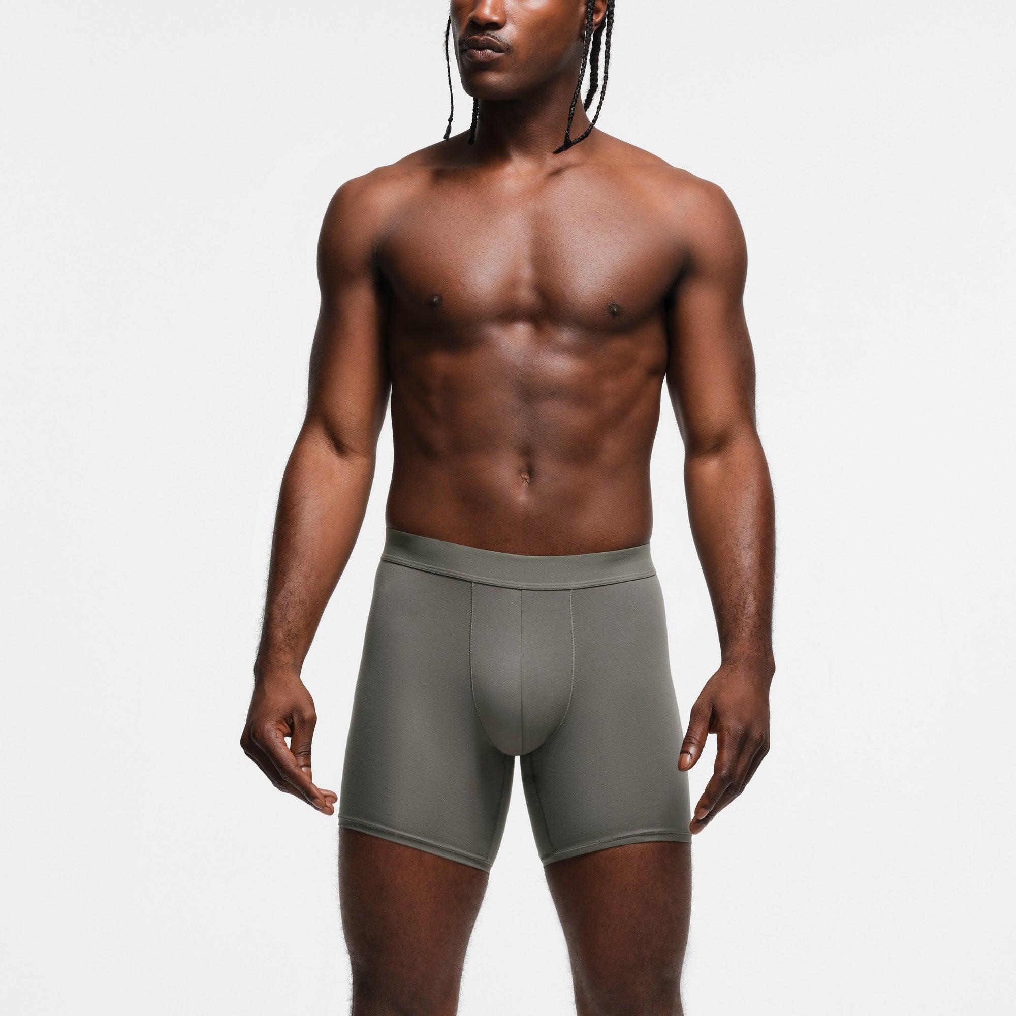 SKIMS STRETCH MENS CLEAN WAISTBAND 5" BOXER BRIEF 3-PACK | DESERT MULTI Product Image