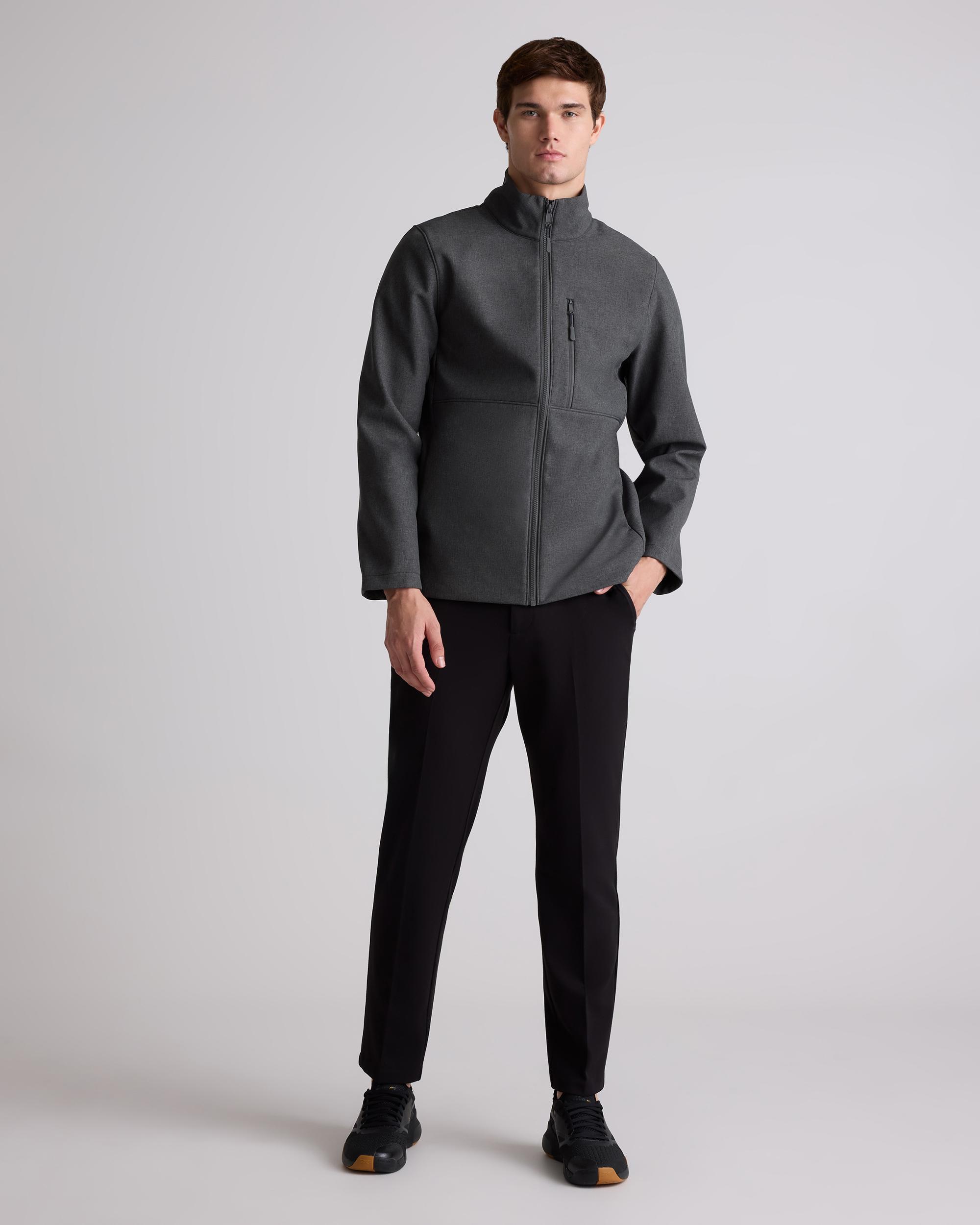 Quince | Men's Softshell Fleece-Lined Full-Zip Jacket Size XL, Recycled Polyester Product Image
