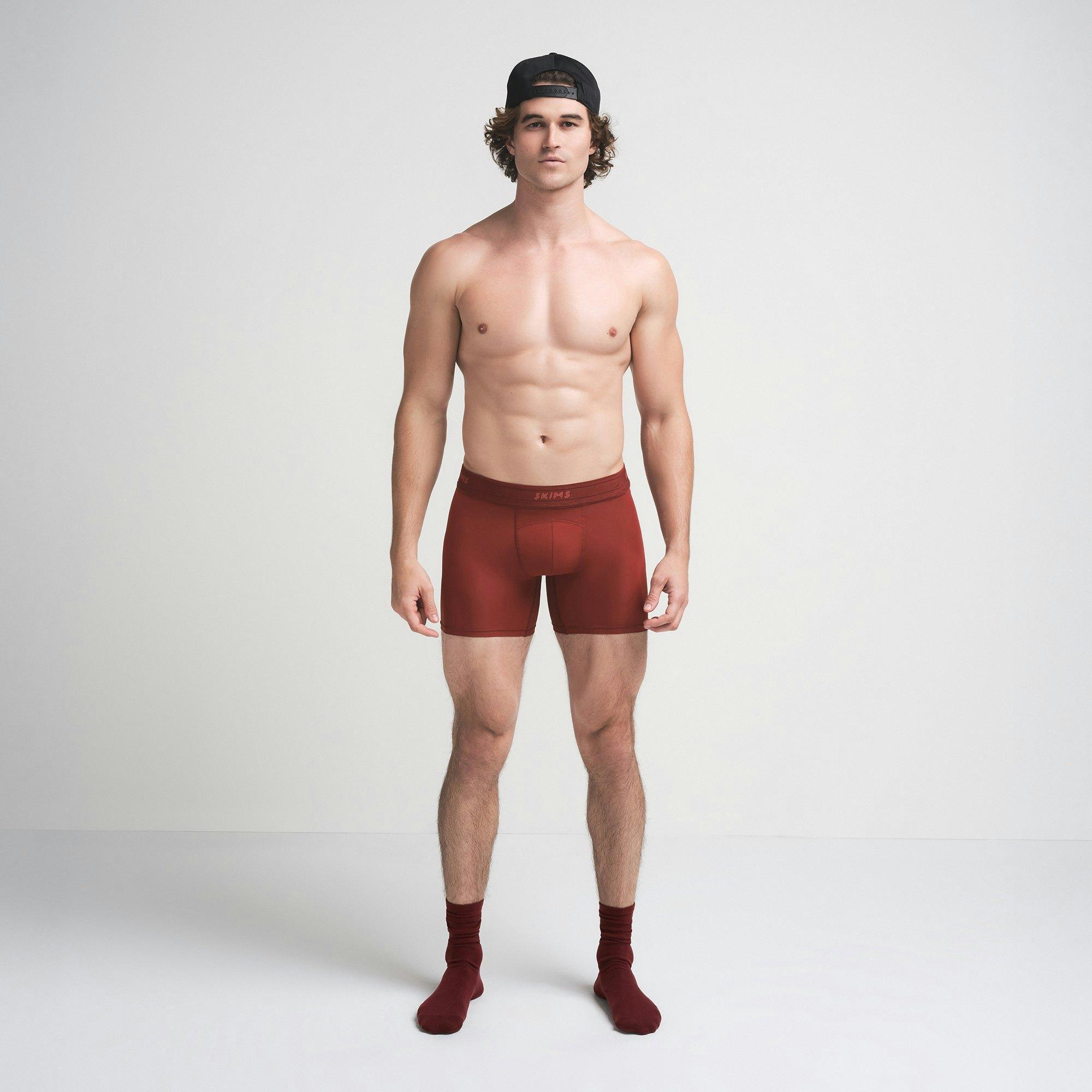 SKIMS SPORT MENS 5" BOXER BRIEF | SANGRIA Product Image