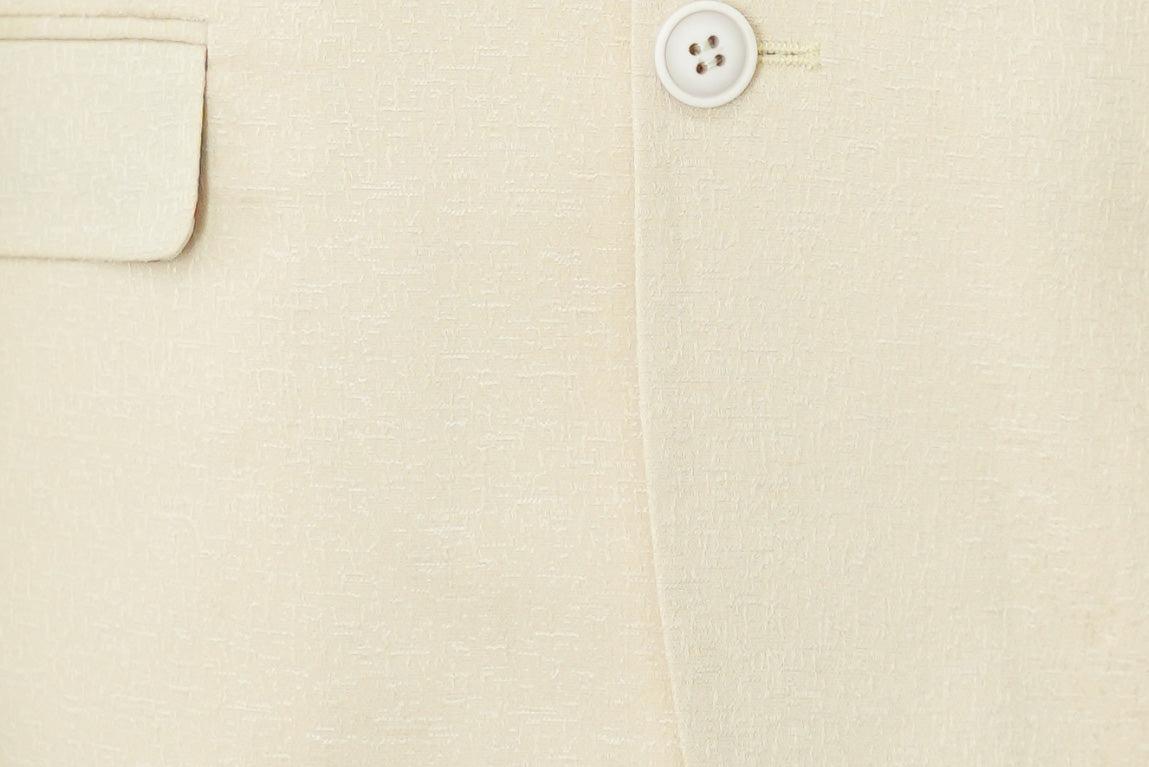 Beige Hybrid Fit Single Breasted Notch Lapel Jacket Product Image