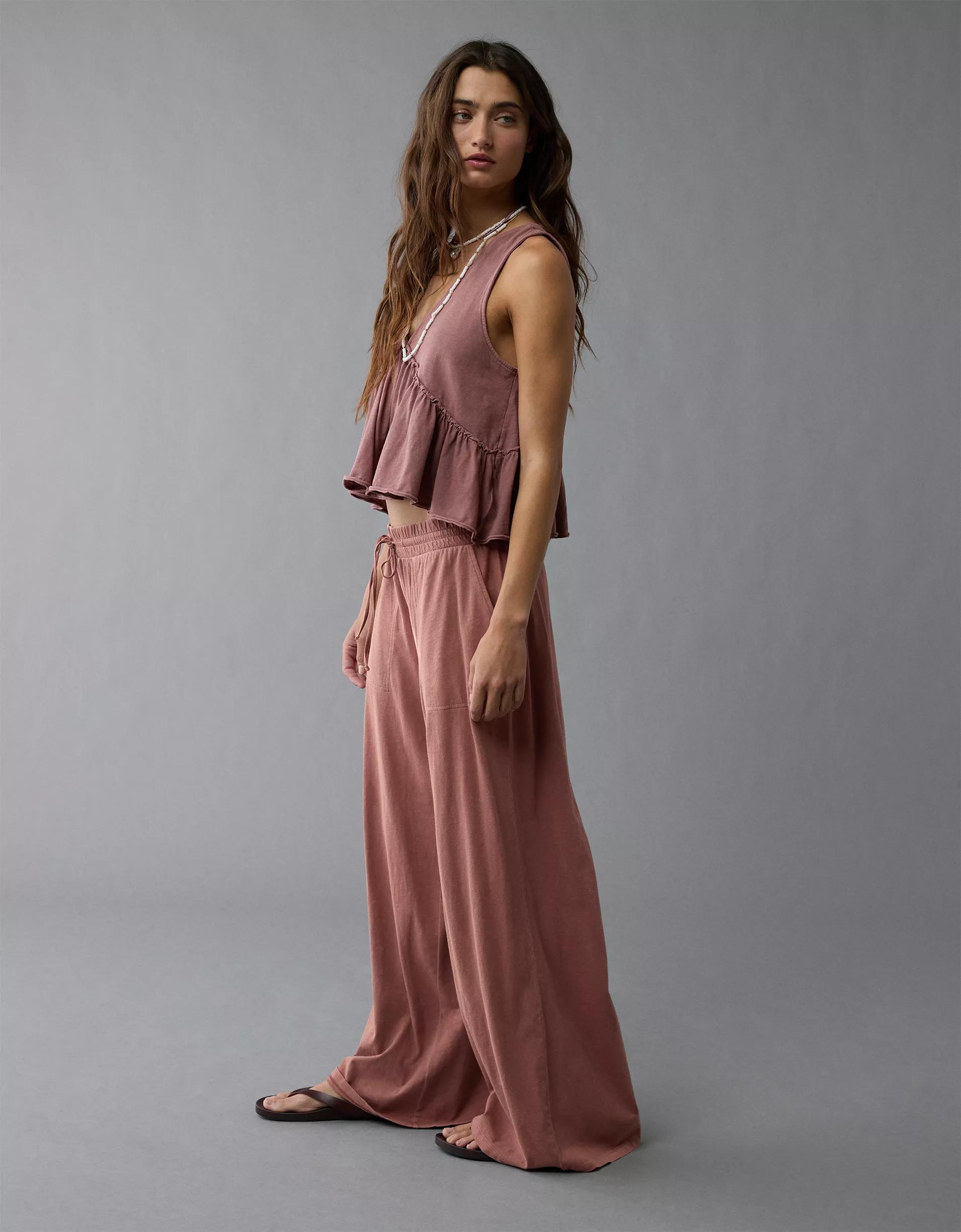 AE Sunchaser Knit High-Waisted Pant Product Image