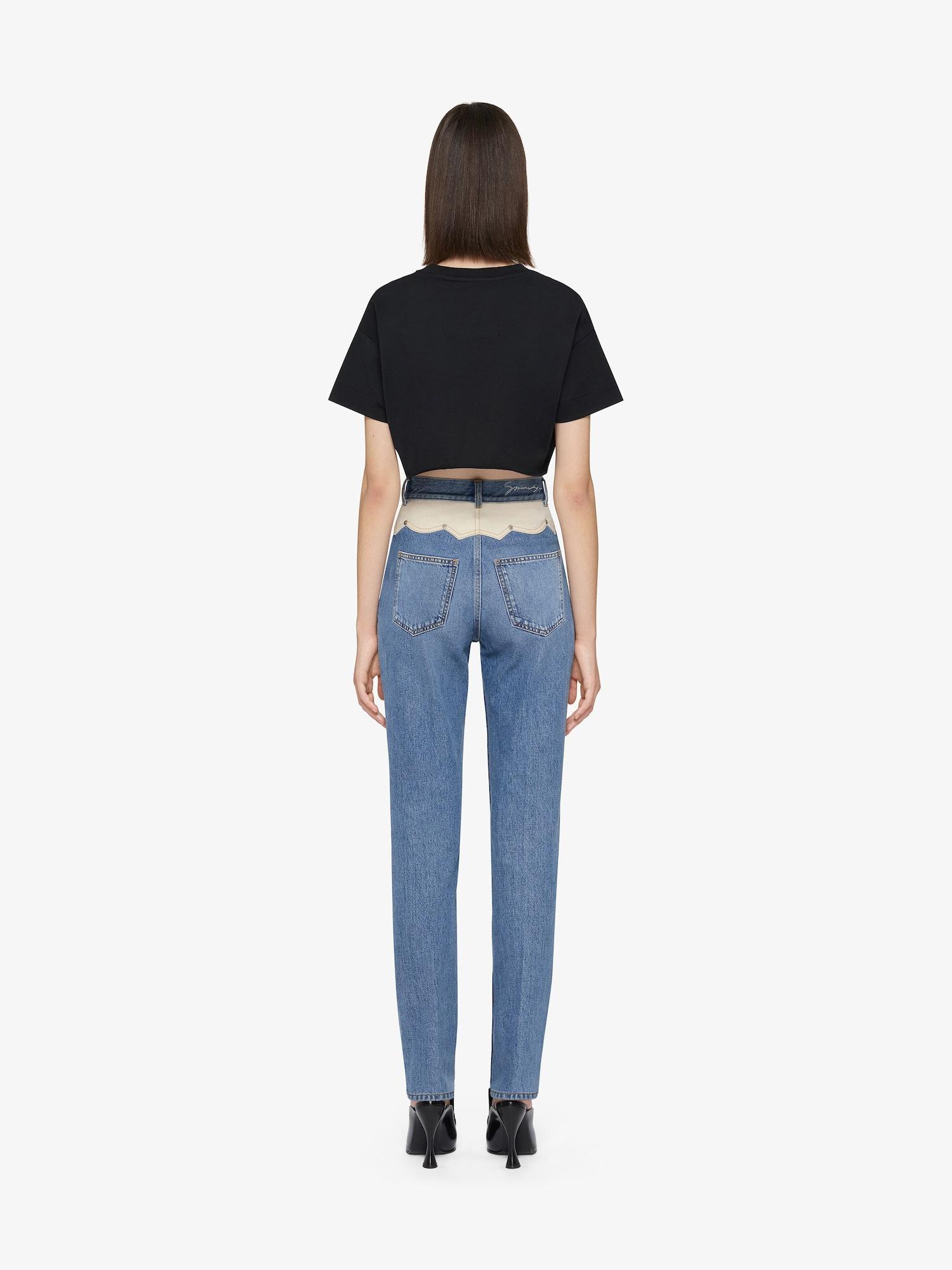 GIVENCHY cropped t-shirt in cotton Product Image