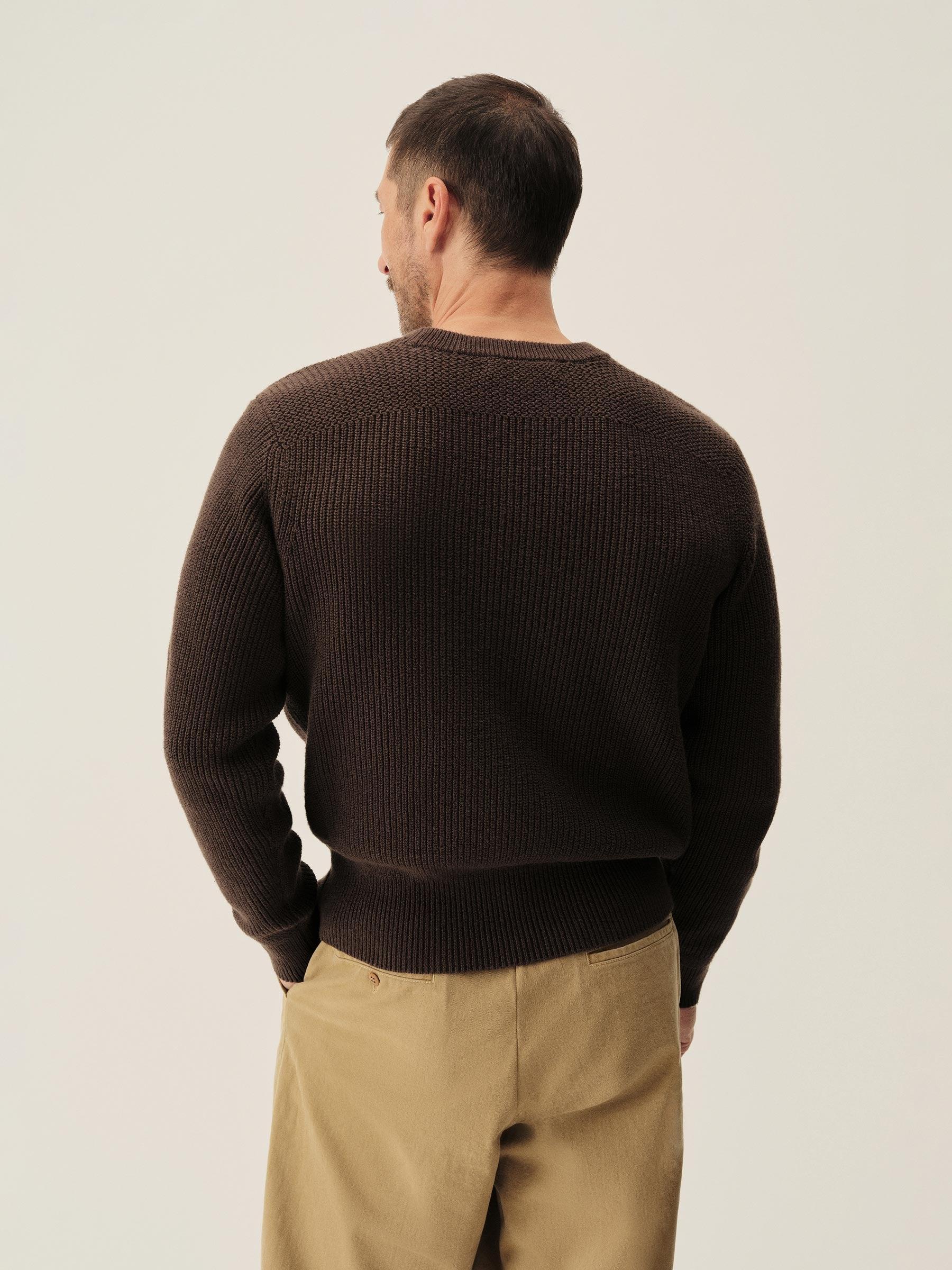 Black Walnut Seafarer Cotton Rib Crew Product Image