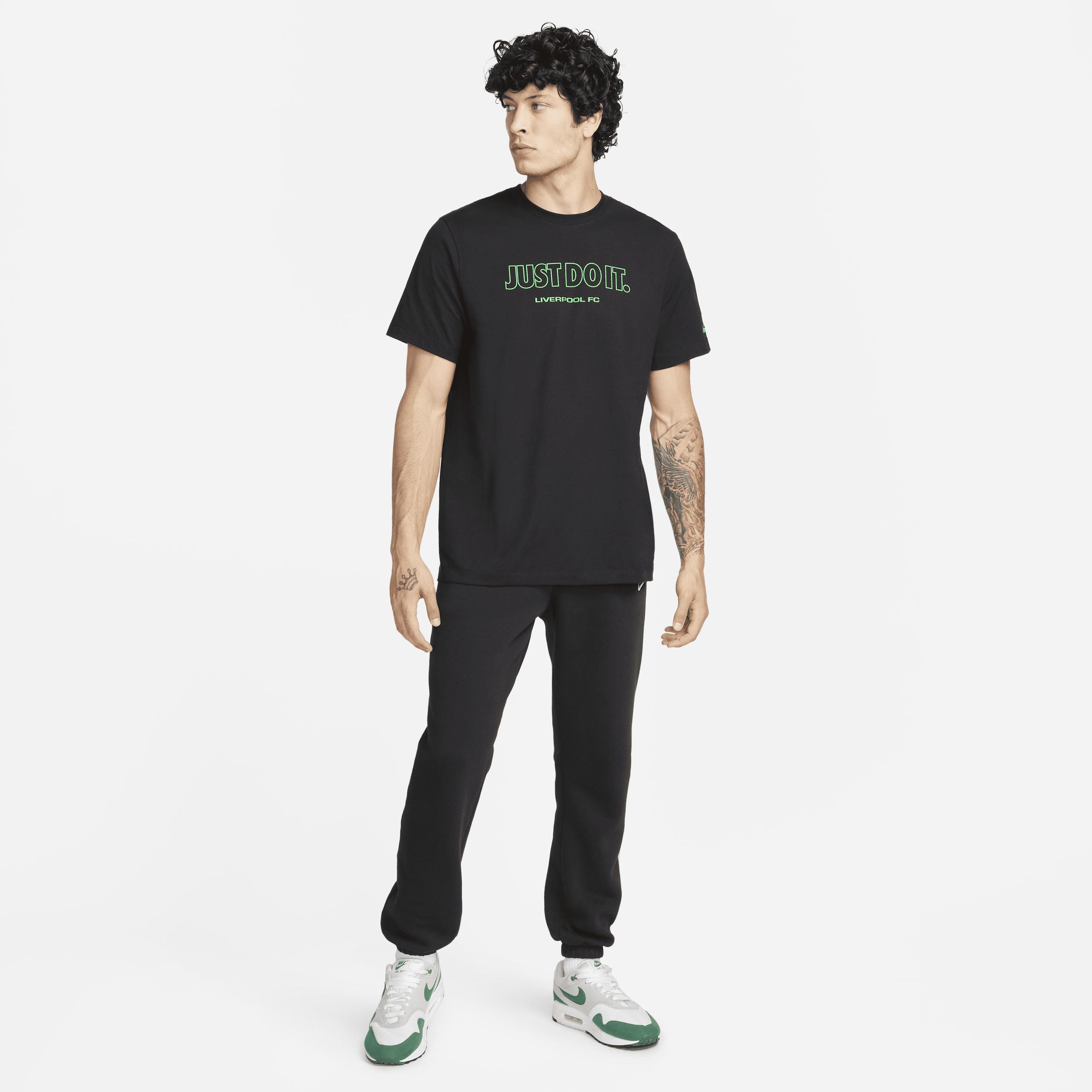 Men's Nike Black Liverpool Just Do It T-Shirt, Size: Small, Lvp Black Product Image
