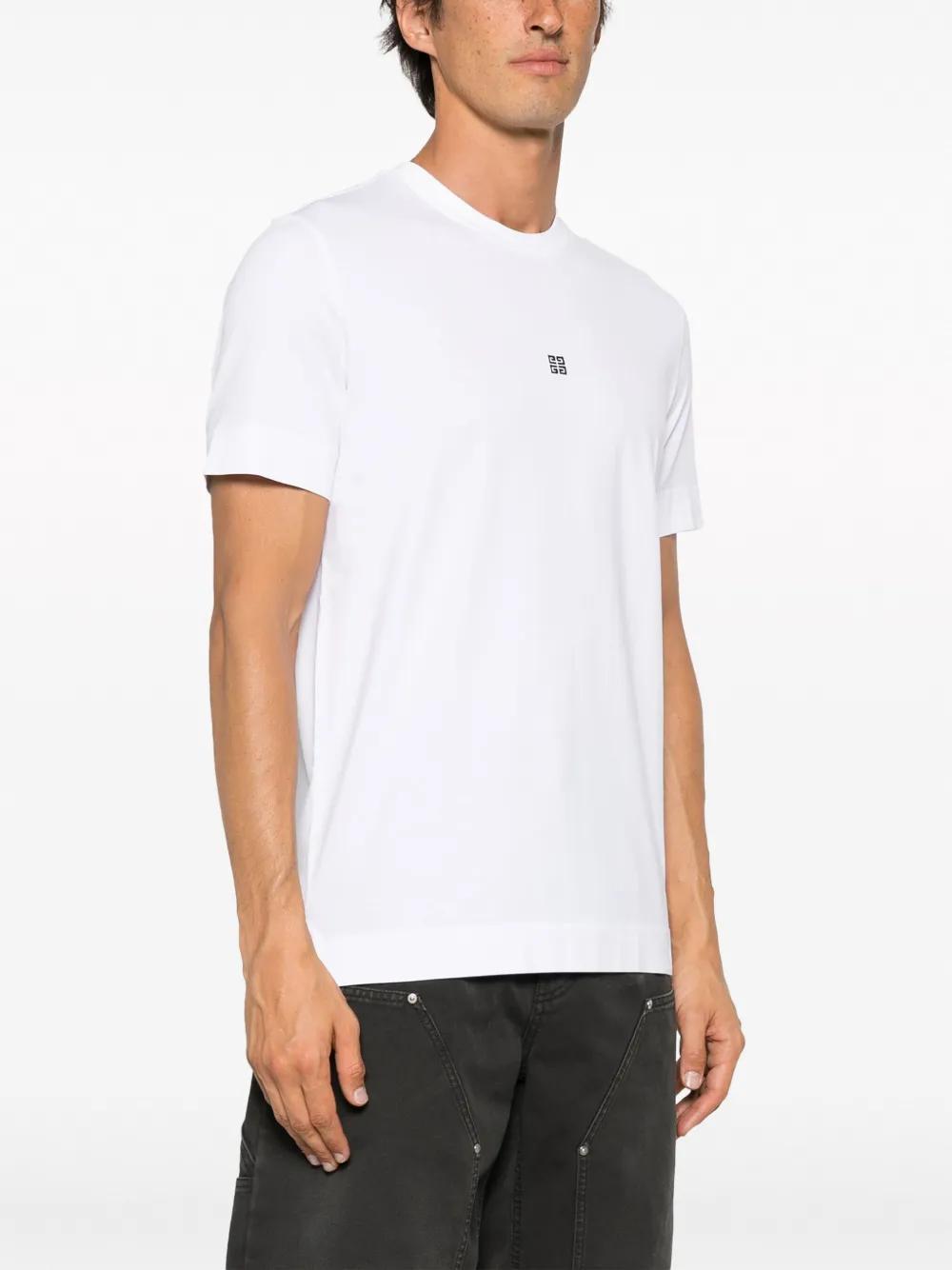 logo-embroidered cotton T-shirt Product Image