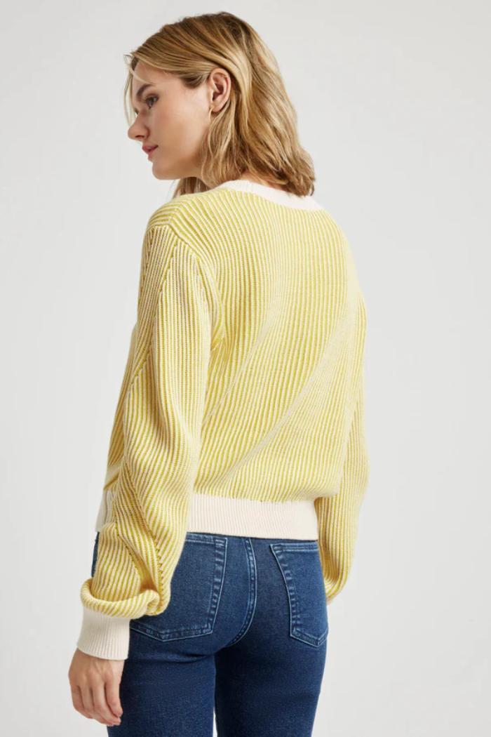Ashlyn Sweater - Moonstone/Chartreuse Product Image