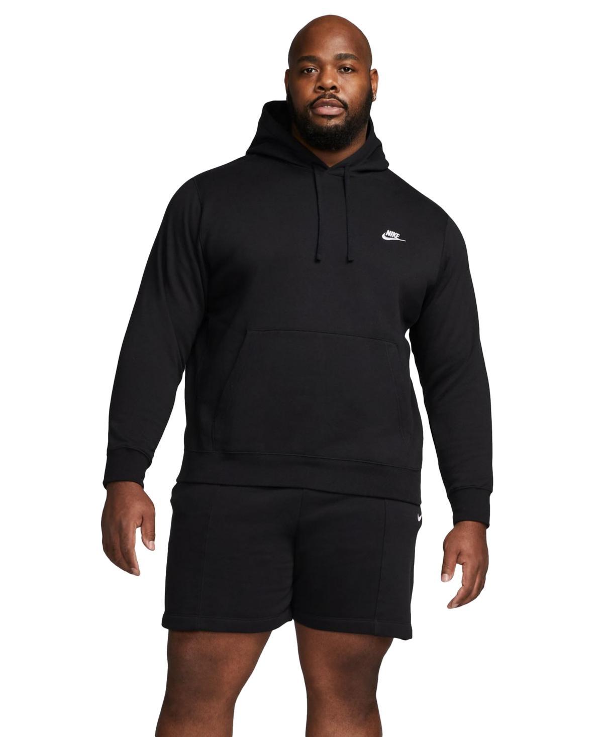 Mens Nike Sportswear Club Fleece Pullover Hoodie Dark Gray Grey Product Image