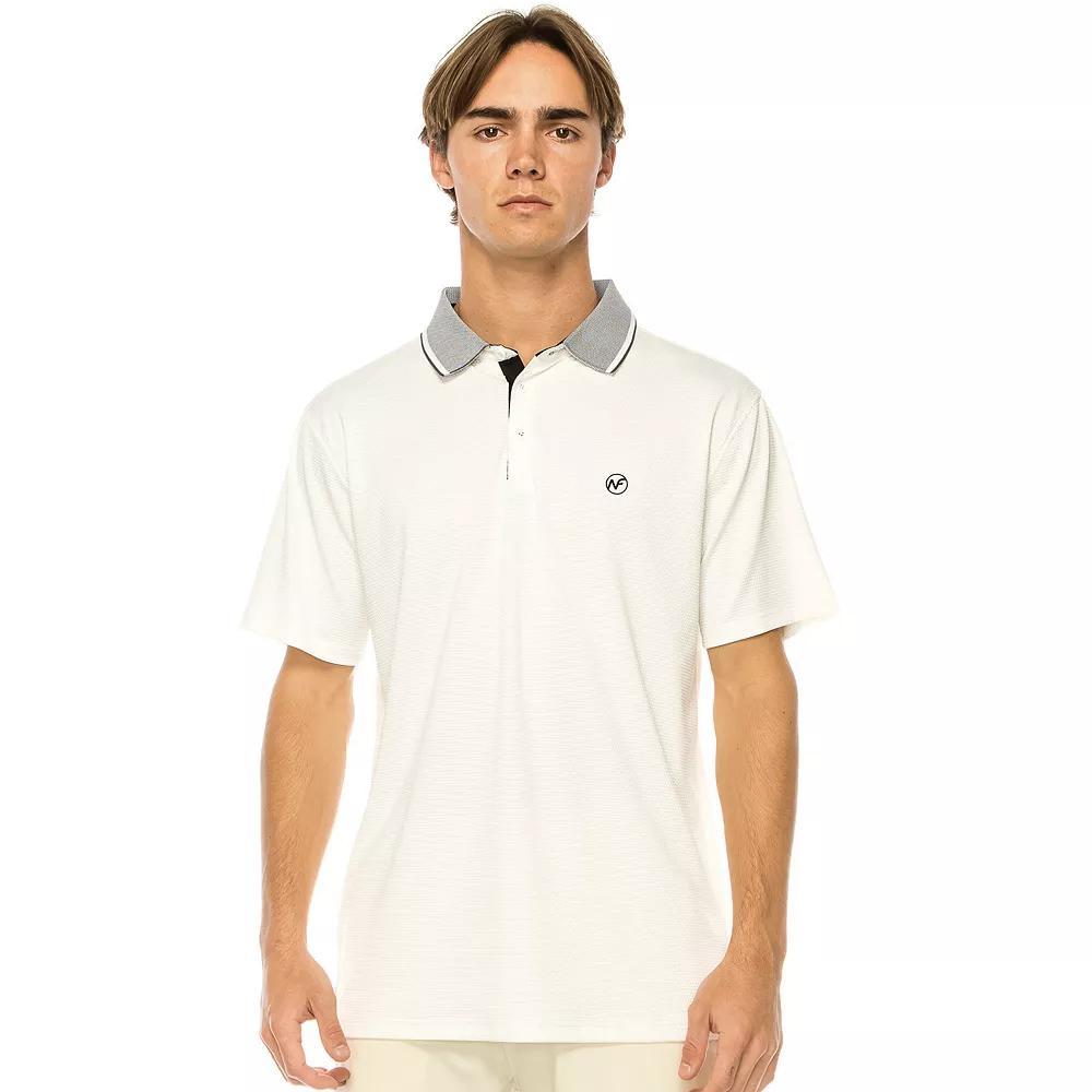 Men's Next Flex Victory Textured Solid Polo Shirt, Size: XXL, White Product Image