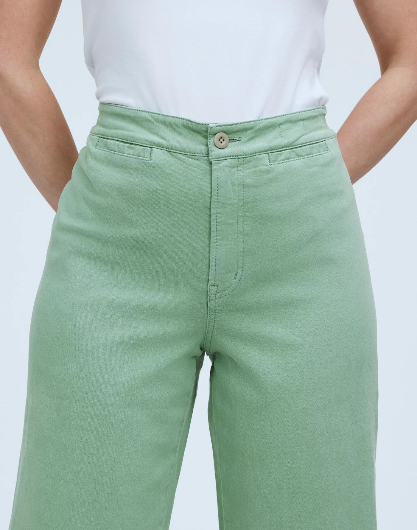 The Tall Curvy Emmett Wide-Leg Crop Pant in Garment Dye: Welt Pocket Edition Product Image