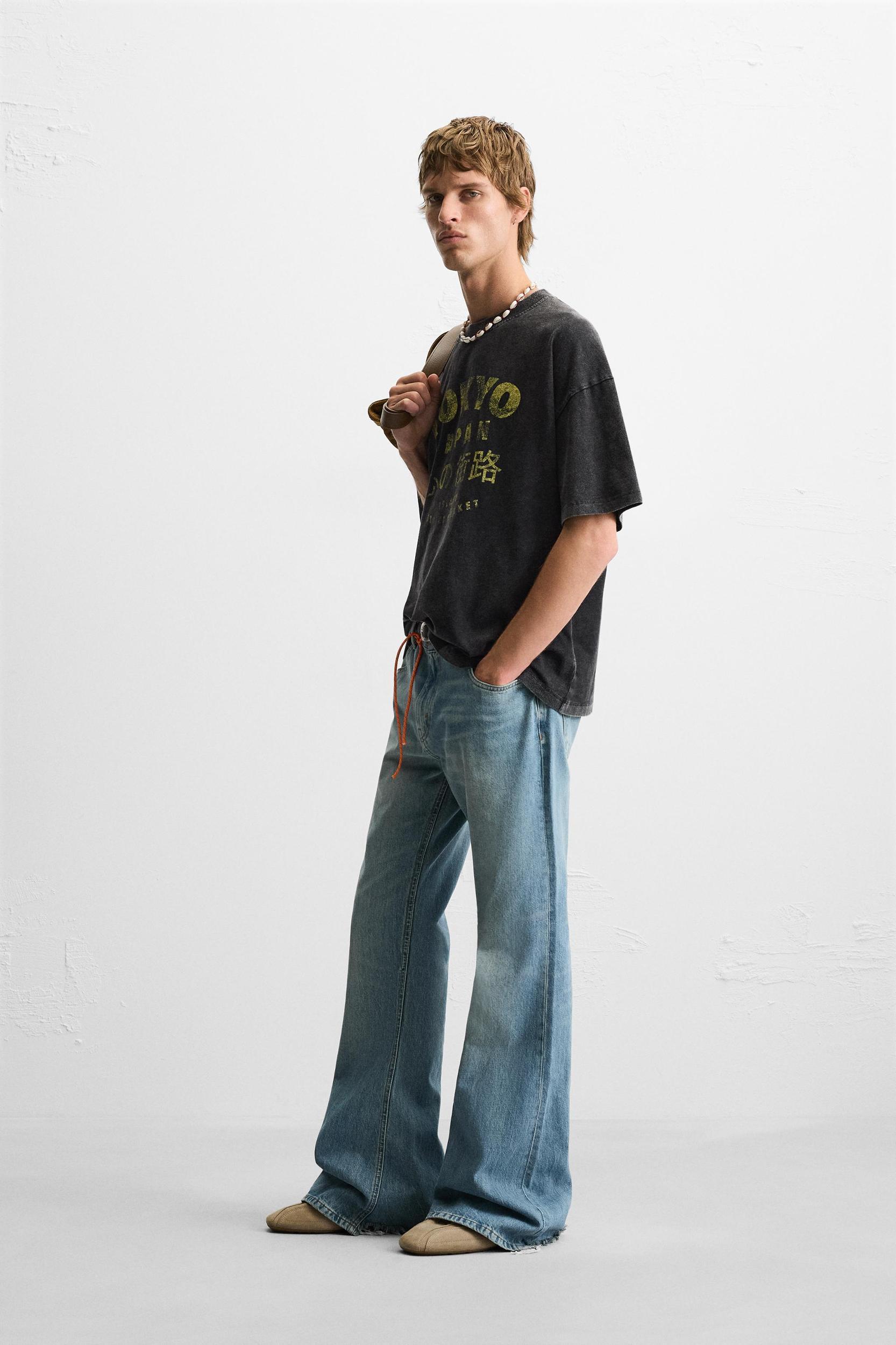 WASHED PRINT T-SHIRT Product Image