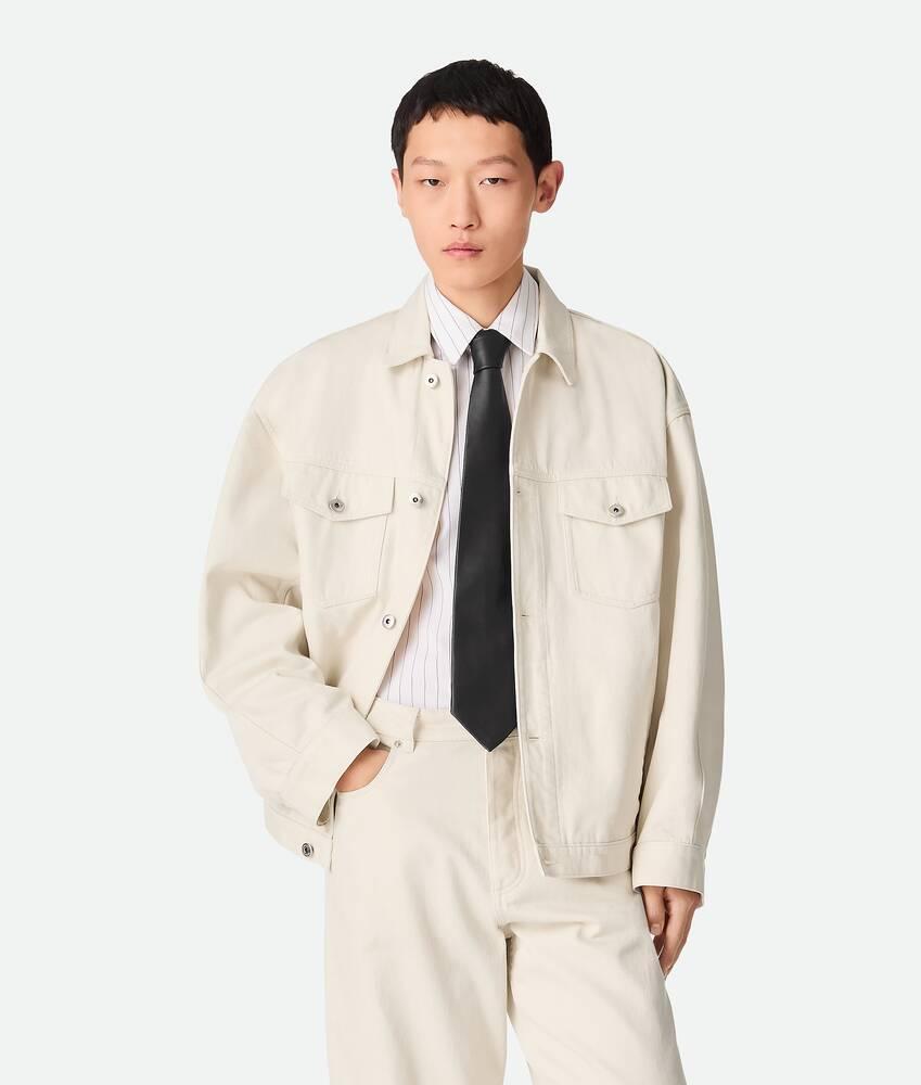 Men's Colored Denim Jacket in Pale meringue Product Image