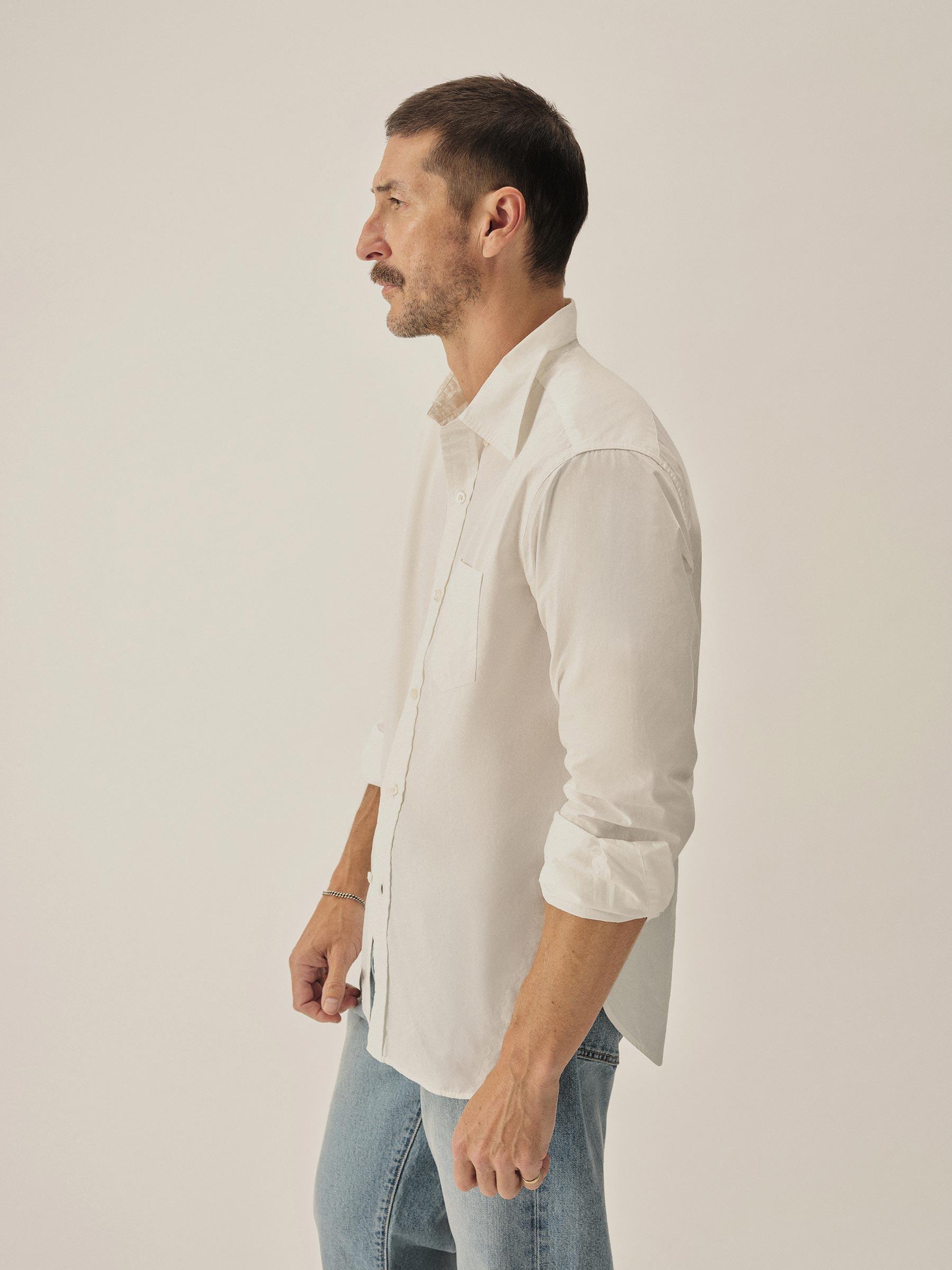 White Skyline Poplin One Pocket BD Shirt Product Image