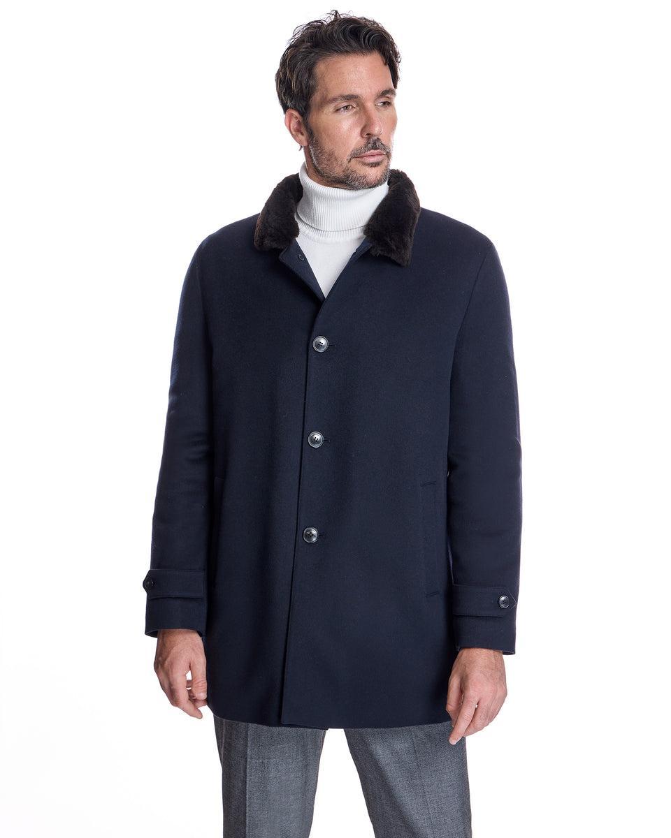 Men's Cashmere Jacket with Nutria Lining Product Image