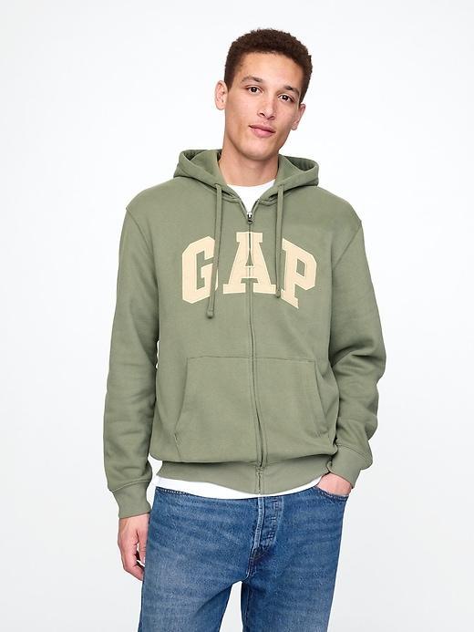 VintageSoft Arch Logo Full-Zip Hoodie Product Image