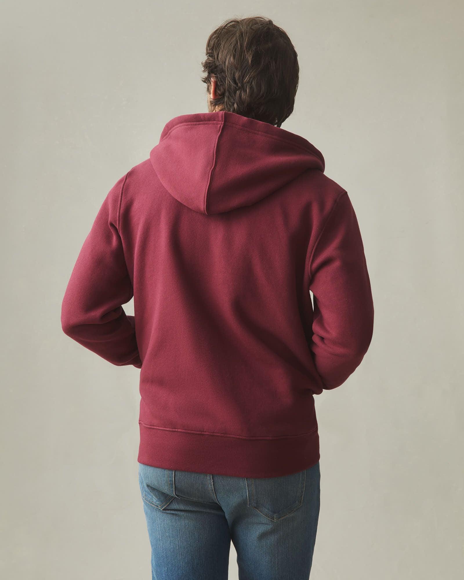 Men's Midweight Full Zip - Zinfandel Product Image