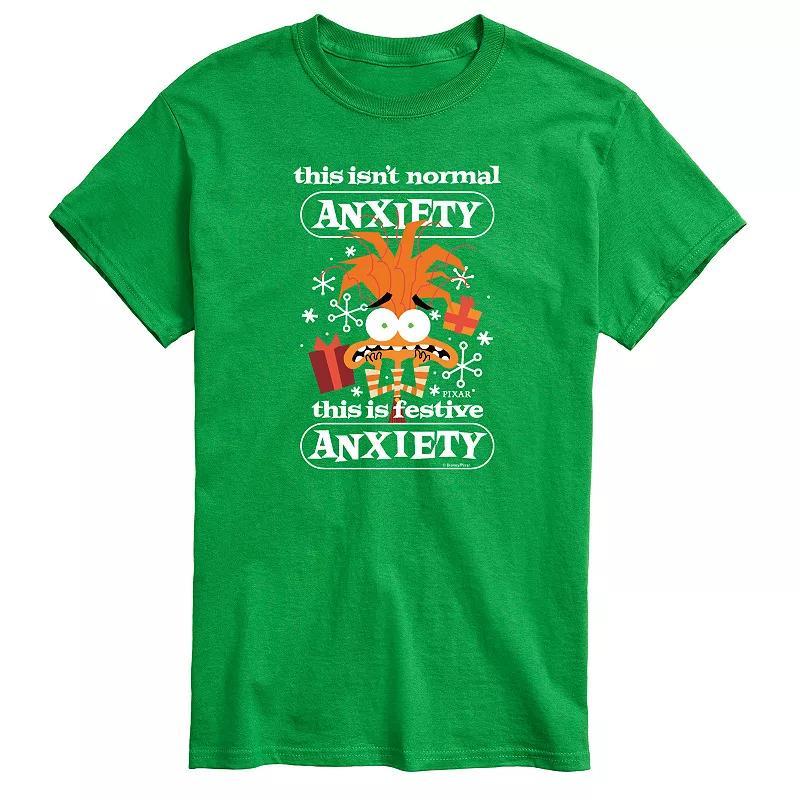 Disney / Pixars Inside Out 2 Big & Tall Festive Anxiety Graphic Tee, Mens Product Image