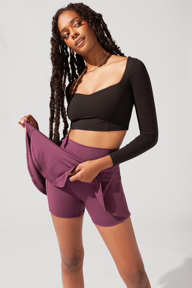 Twirl Skort (Regular) - Plum Product Image