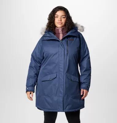 Plus Size Columbia Suttle Mountain Faux Fur Insulated Jacket, Women's, Size: 2XL, Old Stone Green Product Image