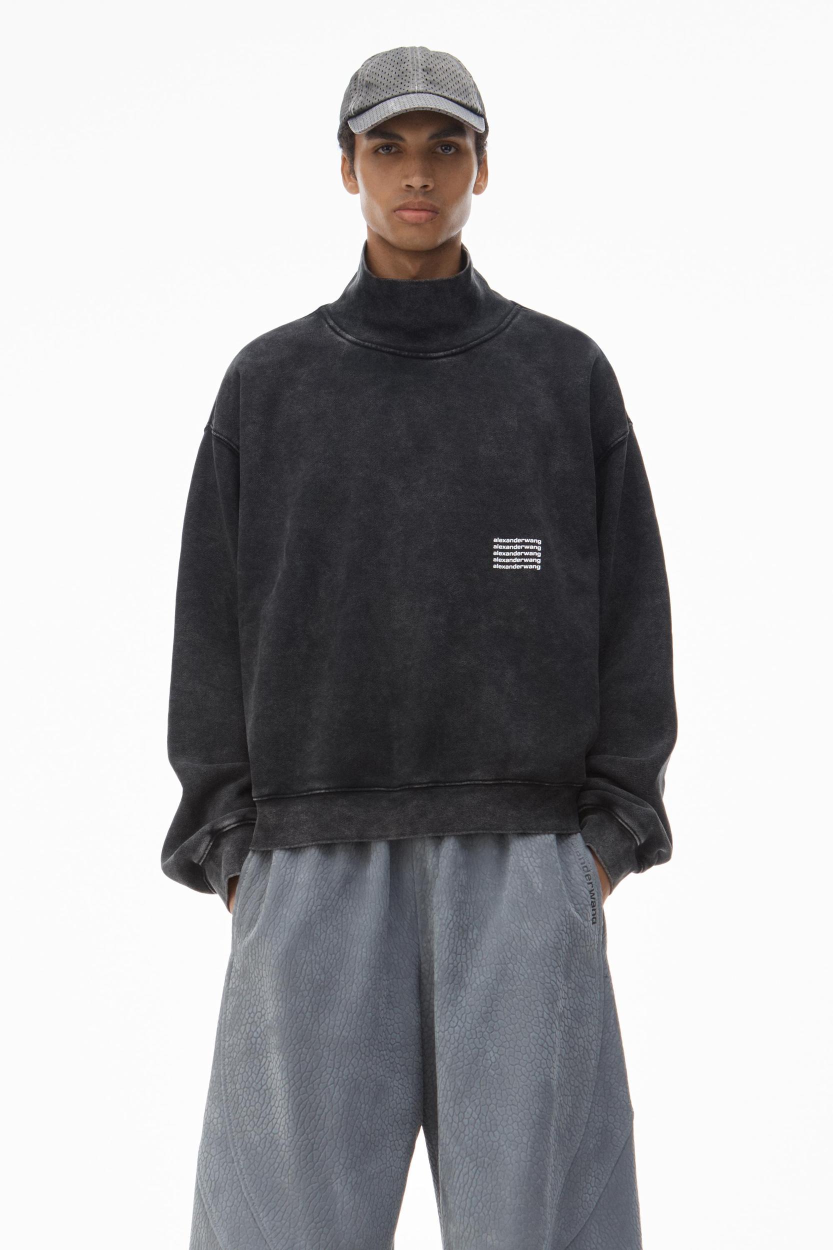 Unisex High Neck Sweatshirt In Dense Fleece  Product Image