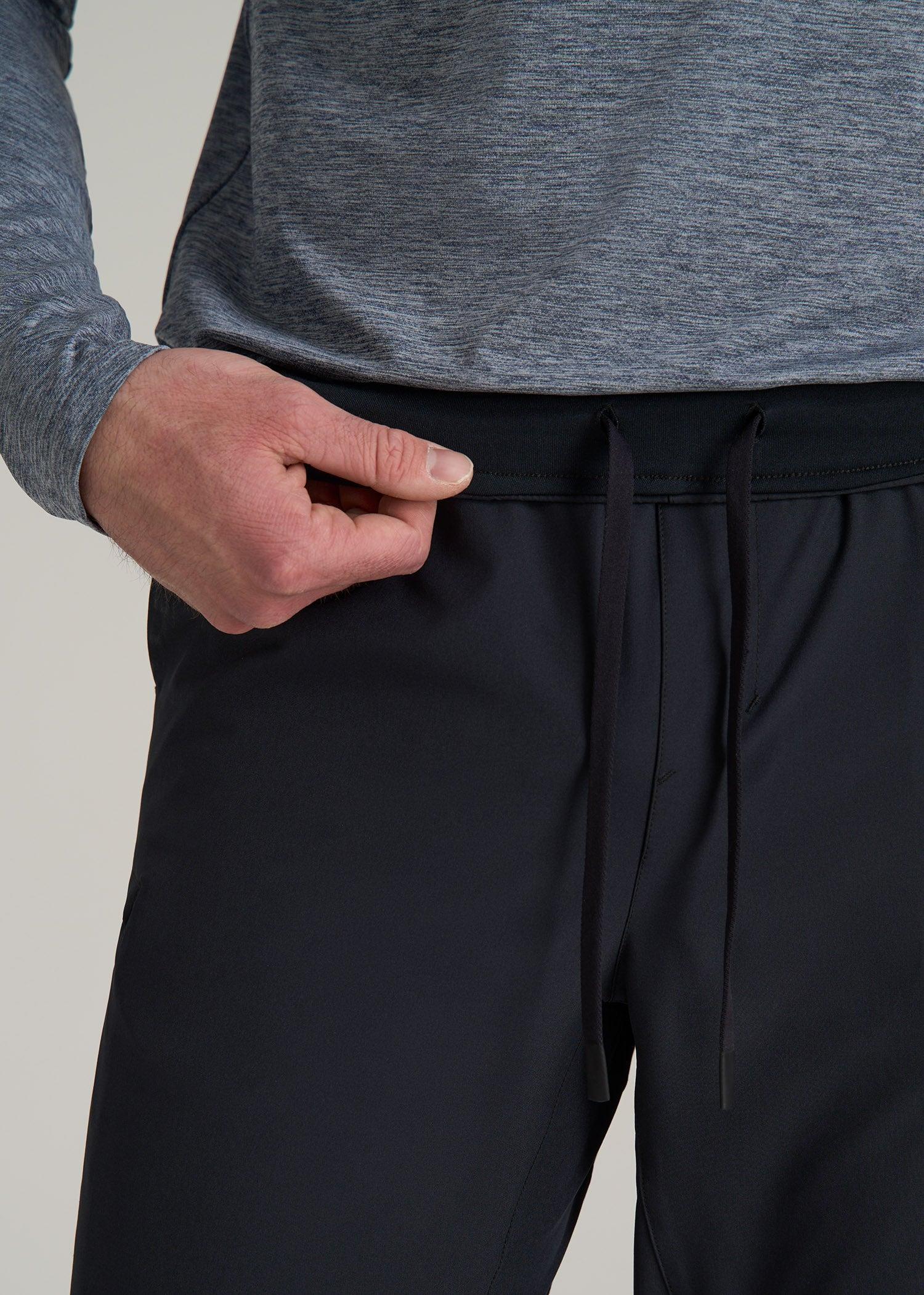 Featherweight Perforated Training Jogger for Tall Men in Black Product Image